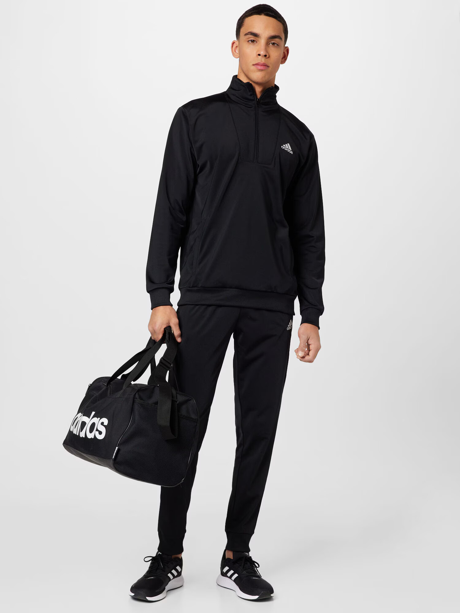 ADIDAS SPORTSWEAR Costum de trening 'Small Logo' negru / alb - Pled.ro