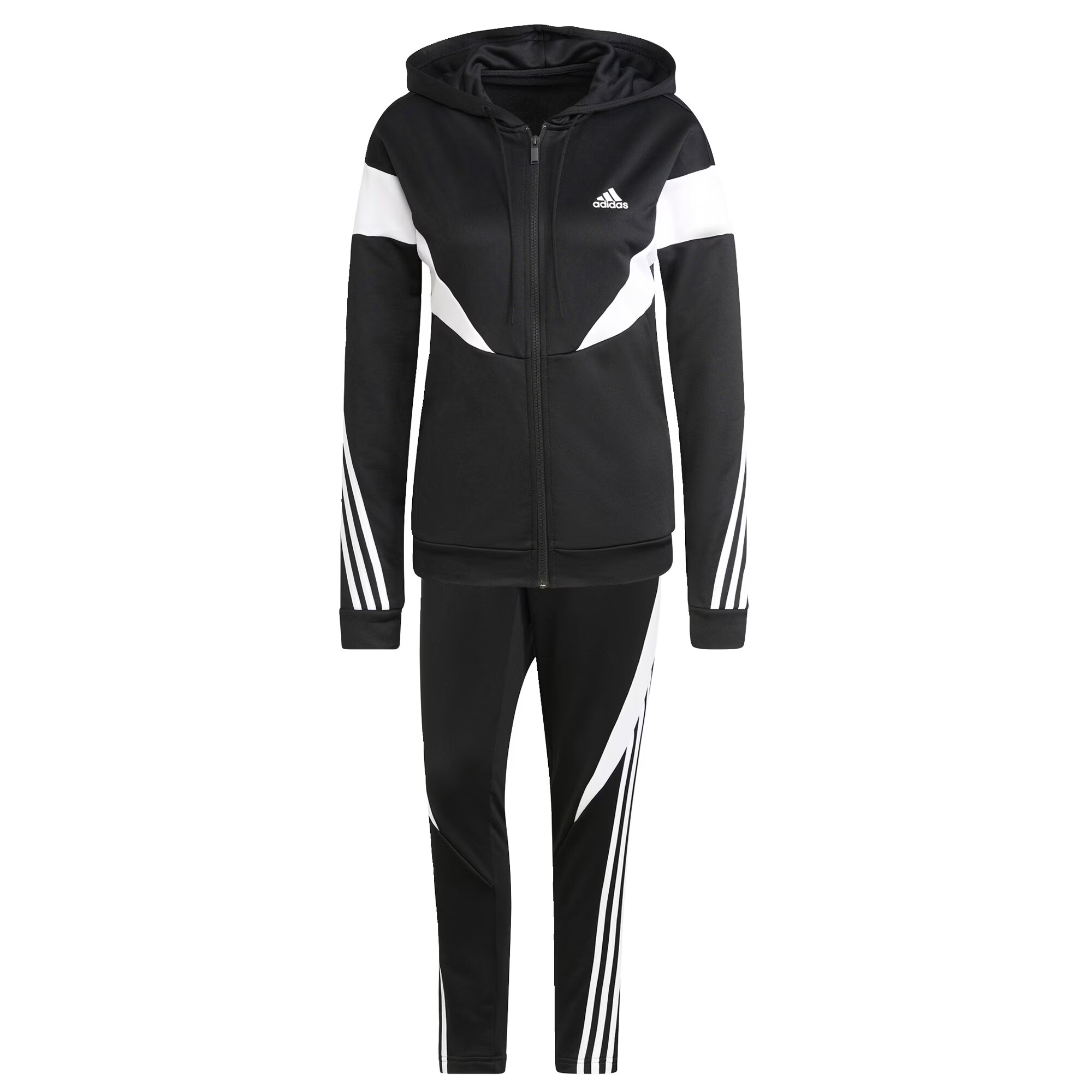 ADIDAS SPORTSWEAR Costum de trening negru / alb - Pled.ro