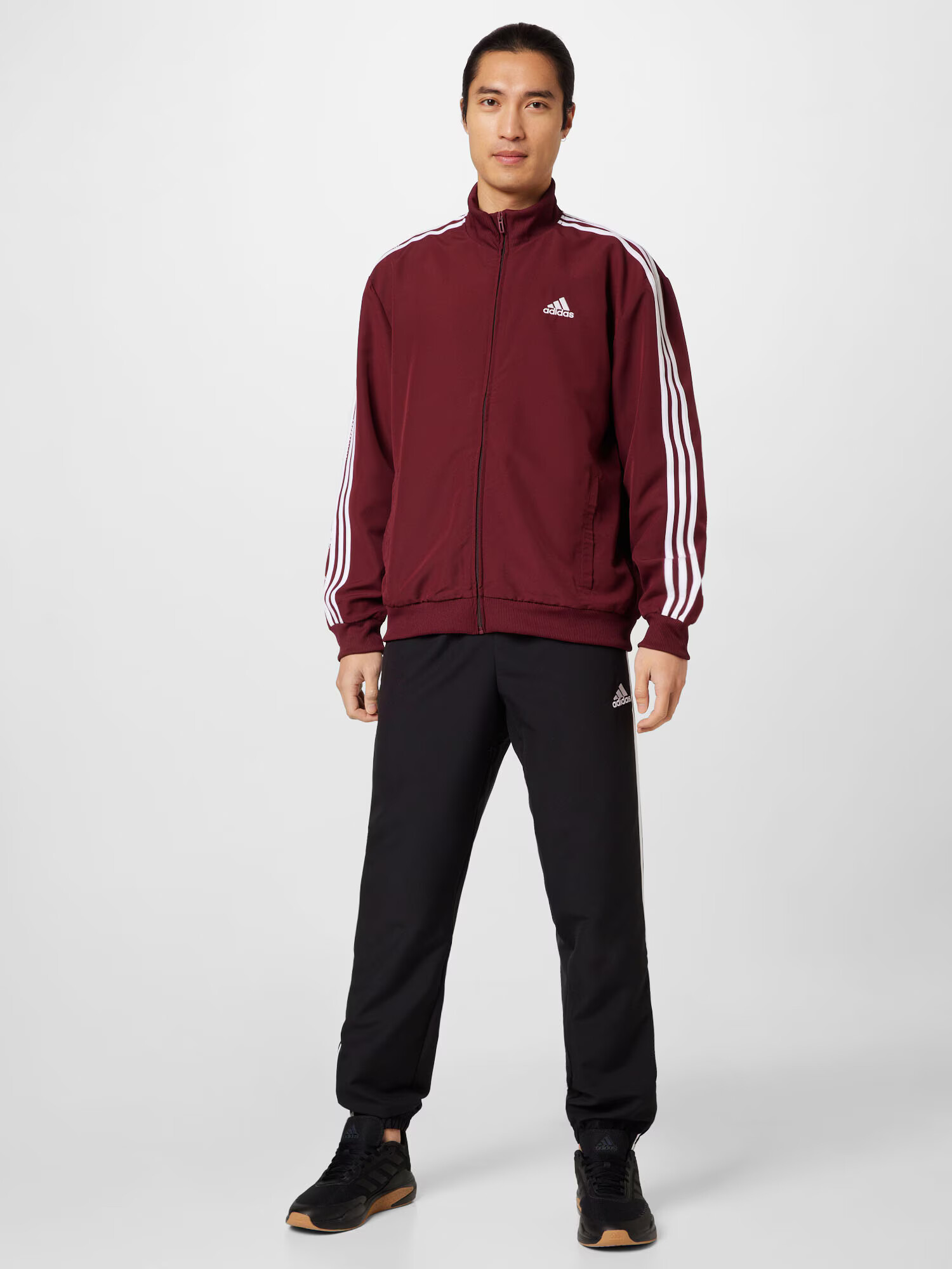 ADIDAS SPORTSWEAR Costum de trening roşu închis / negru / alb - Pled.ro