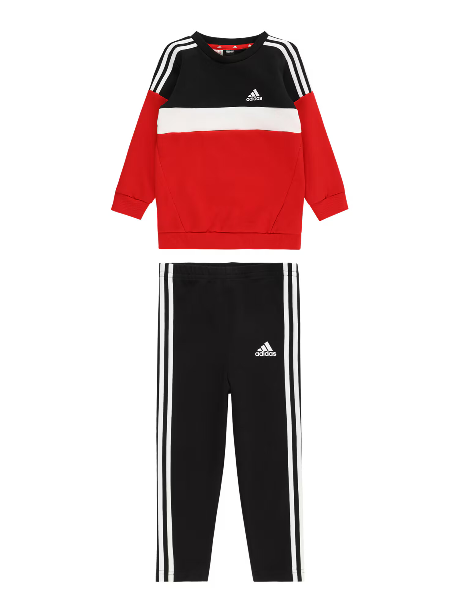 ADIDAS SPORTSWEAR Costum de trening roșu / negru / alb - Pled.ro