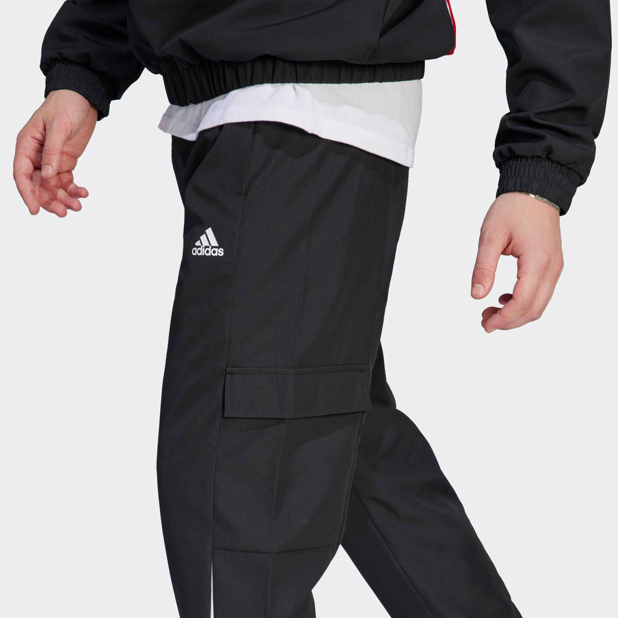 ADIDAS SPORTSWEAR Costum de trening roșu / negru / alb - Pled.ro