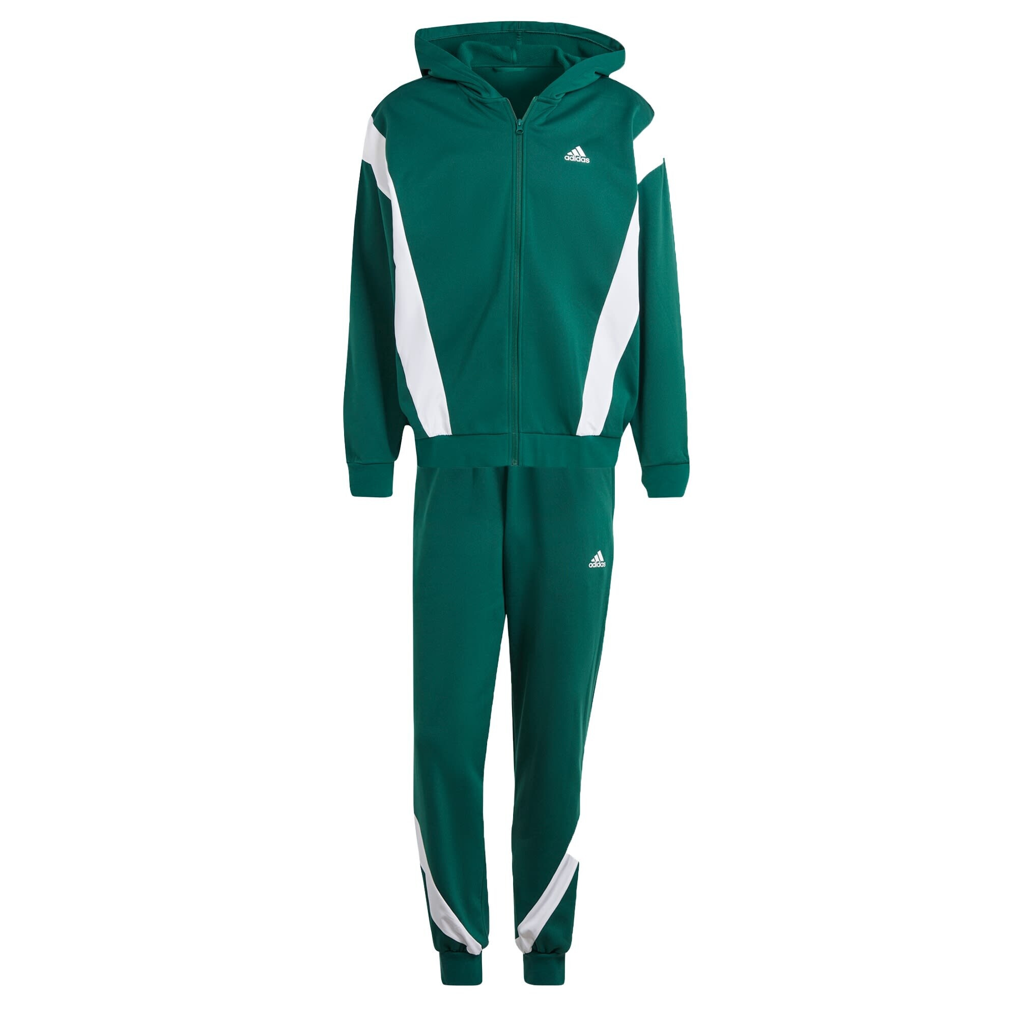 ADIDAS SPORTSWEAR Costum de trening 'Fleece ' verde / alb - Pled.ro