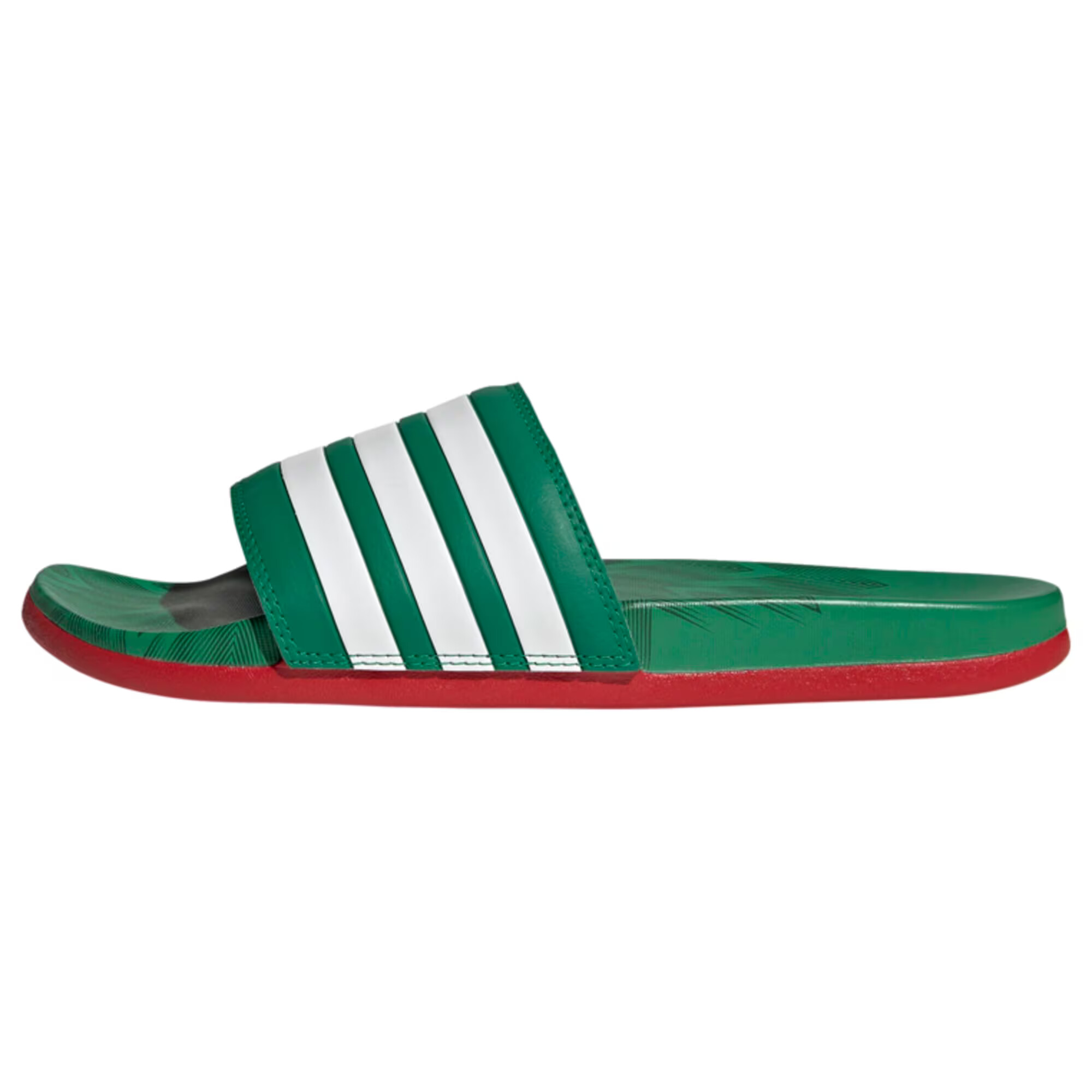 ADIDAS SPORTSWEAR Flip-flops 'Adilette' verde închis / roșu / alb - Pled.ro