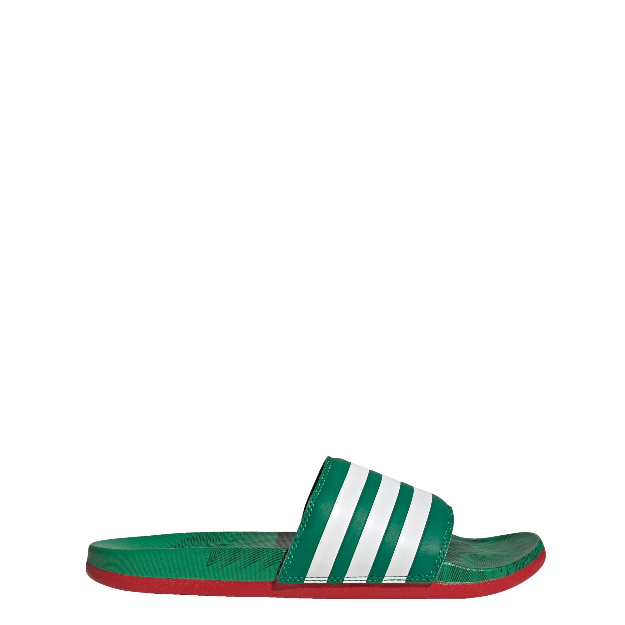 ADIDAS SPORTSWEAR Flip-flops 'Adilette' verde închis / roșu / alb - Pled.ro