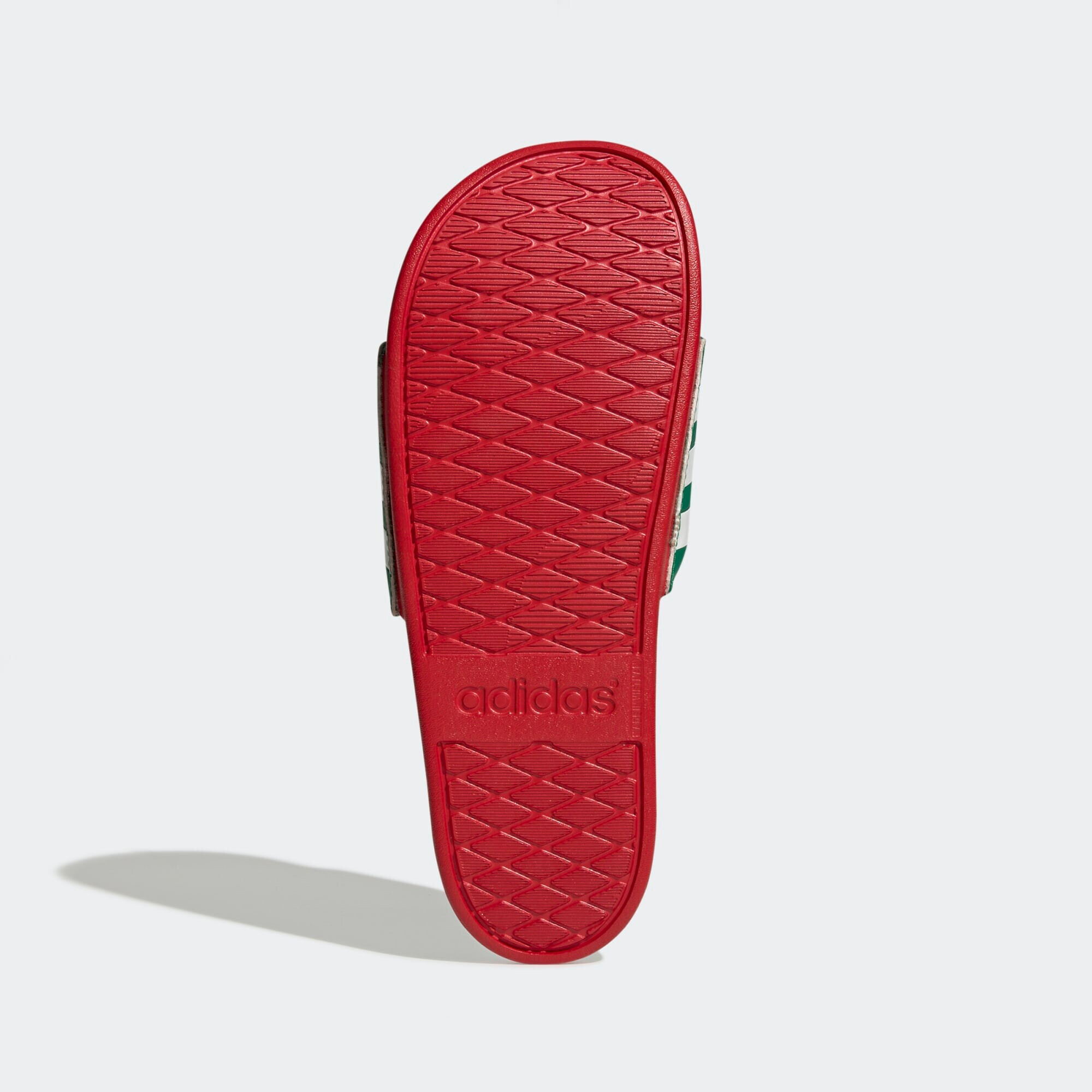 ADIDAS SPORTSWEAR Flip-flops 'Adilette' verde închis / roșu / alb - Pled.ro