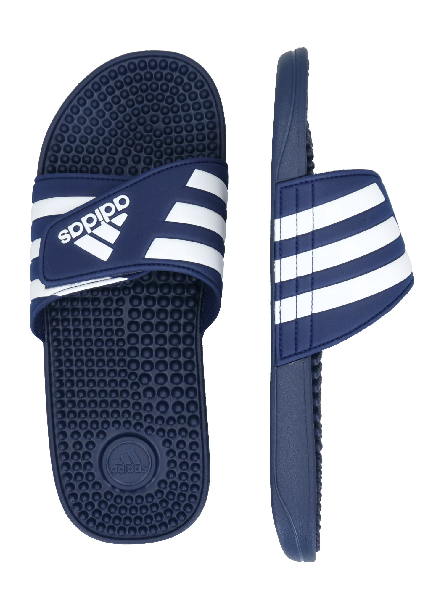 ADIDAS SPORTSWEAR Saboți 'Adissage' albastru noapte / alb - Pled.ro