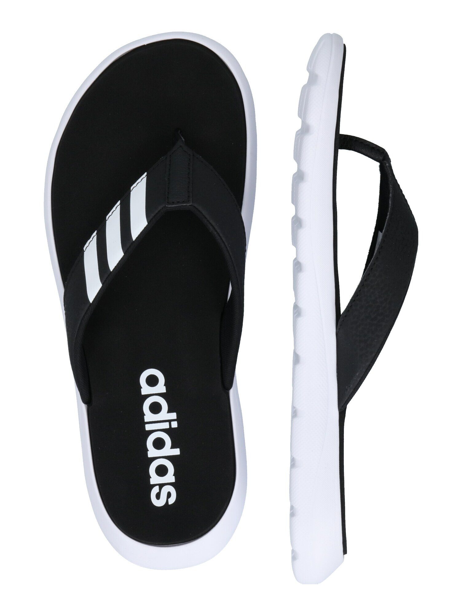 ADIDAS SPORTSWEAR Flip-flops 'Comfort' negru / alb - Pled.ro