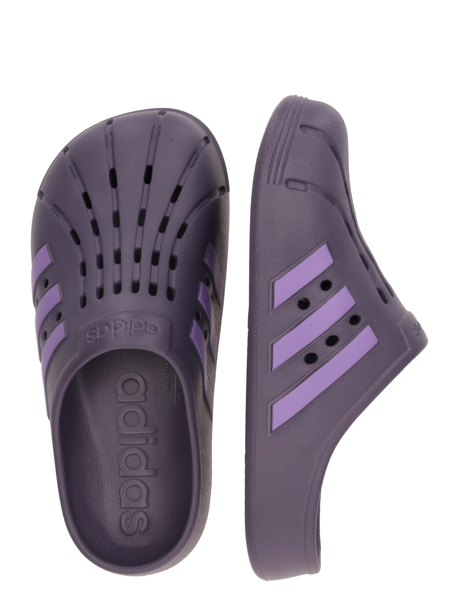 ADIDAS SPORTSWEAR Flip-flops 'Adilette' lila / negru - Pled.ro