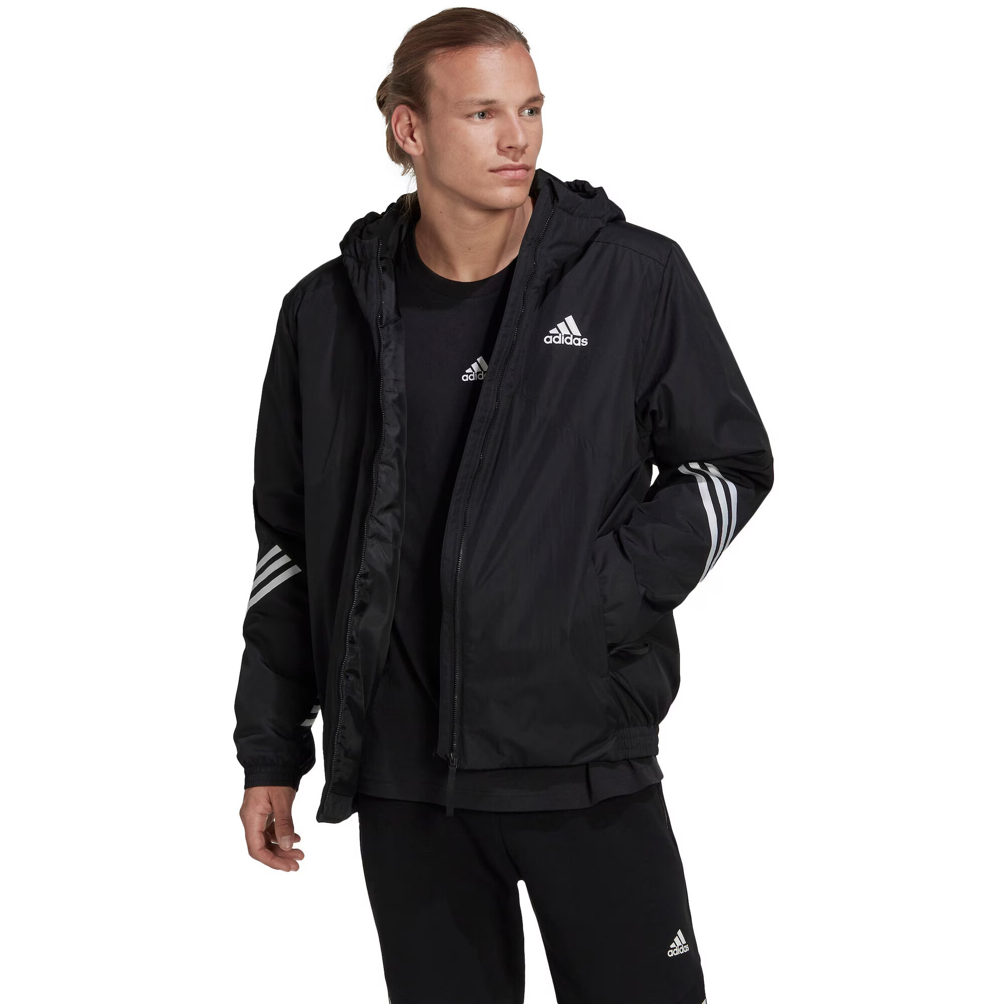 ADIDAS SPORTSWEAR Geacă outdoor 'Back To ' negru / alb - Pled.ro