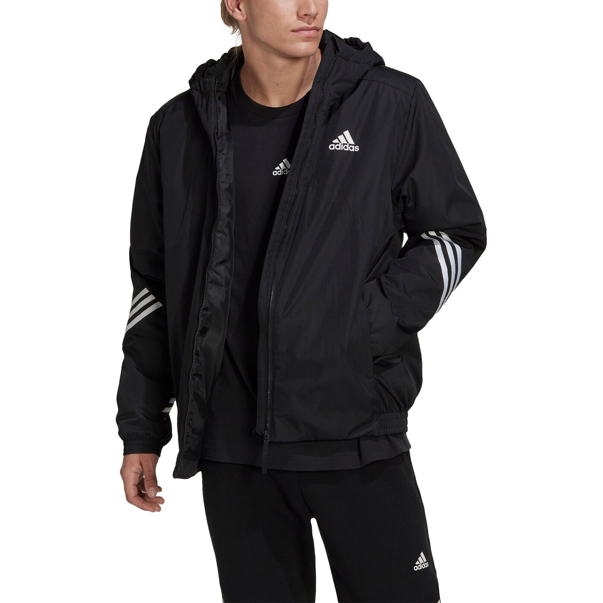 ADIDAS SPORTSWEAR Geacă outdoor 'Back To ' negru / alb - Pled.ro