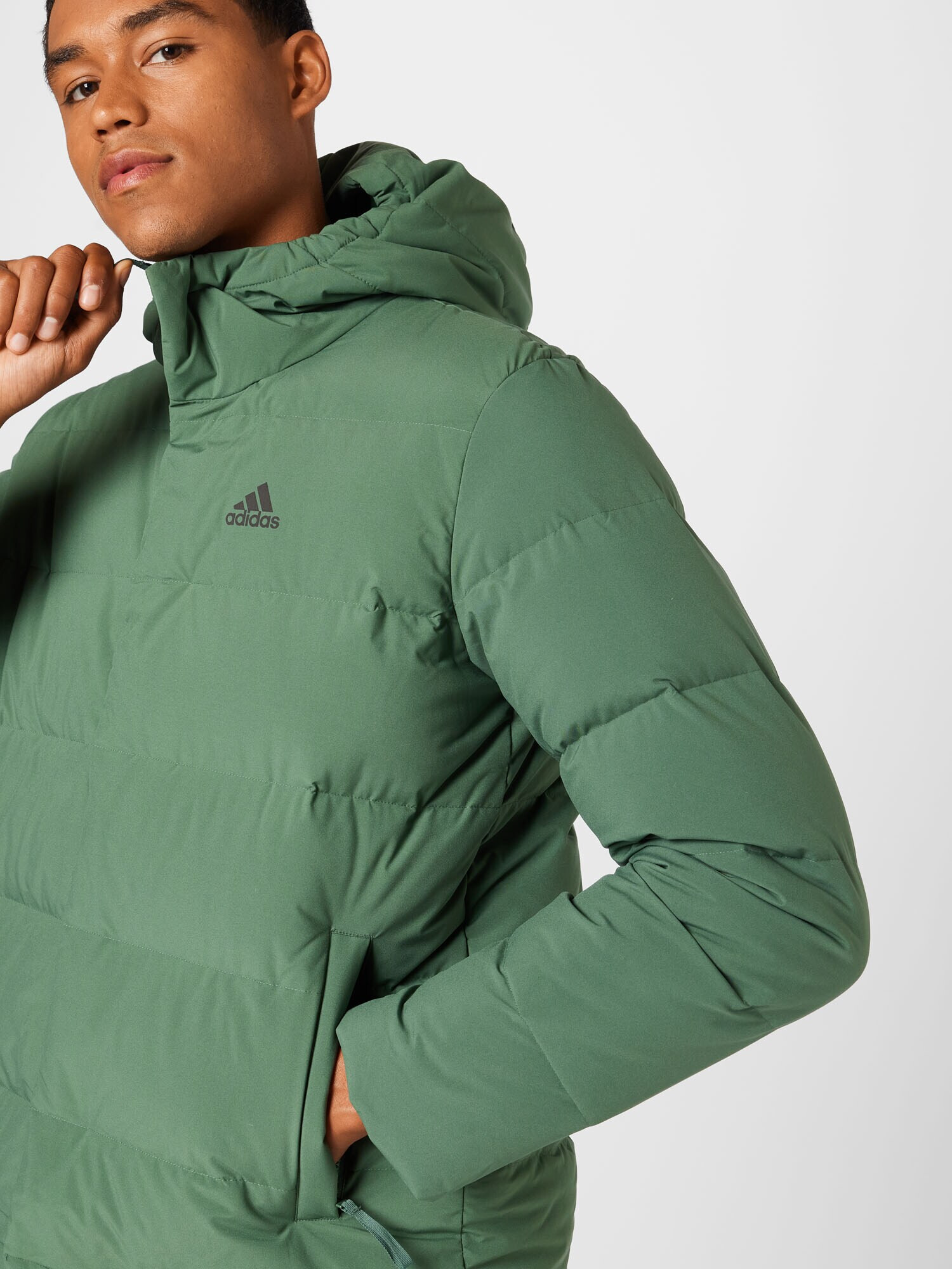 ADIDAS SPORTSWEAR Geacă outdoor 'Helionic' verde iarbă / negru - Pled.ro