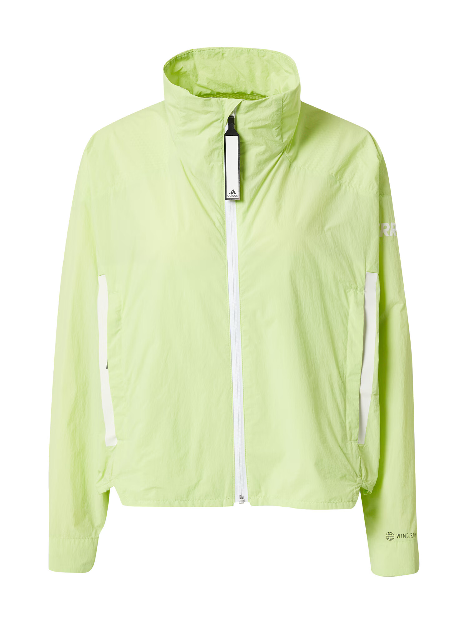 ADIDAS SPORTSWEAR Geacă outdoor 'Myshelter' gri metalic / verde deschis / alb - Pled.ro