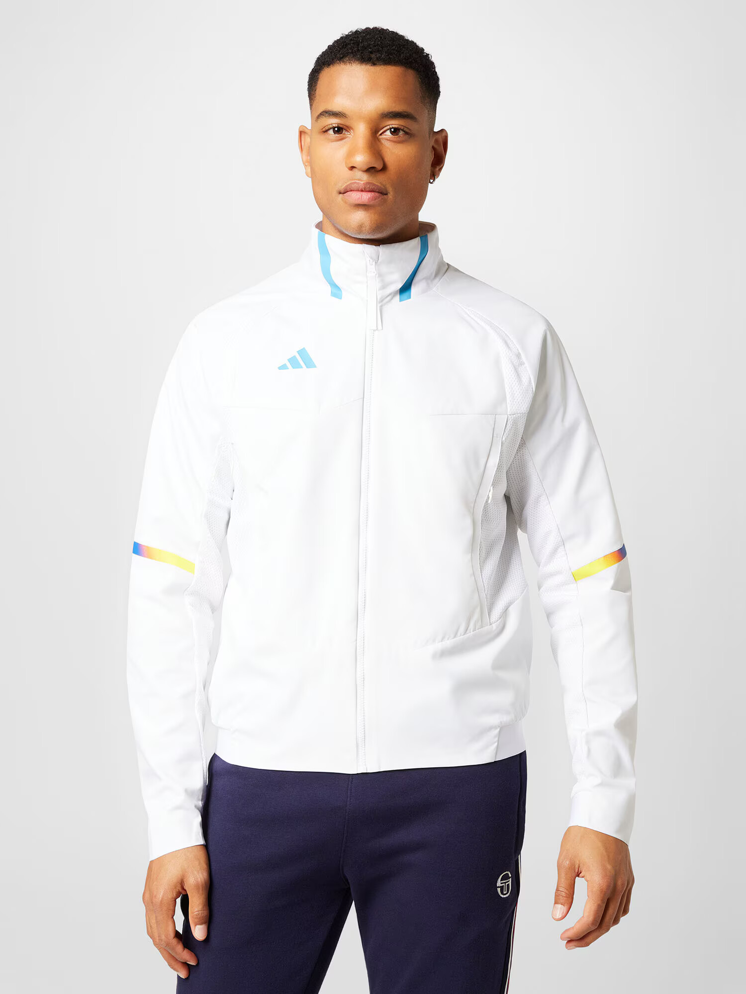 ADIDAS PERFORMANCE Geacă sport 'Designed For Gameday Anthem' albastru / galben / alb - Pled.ro