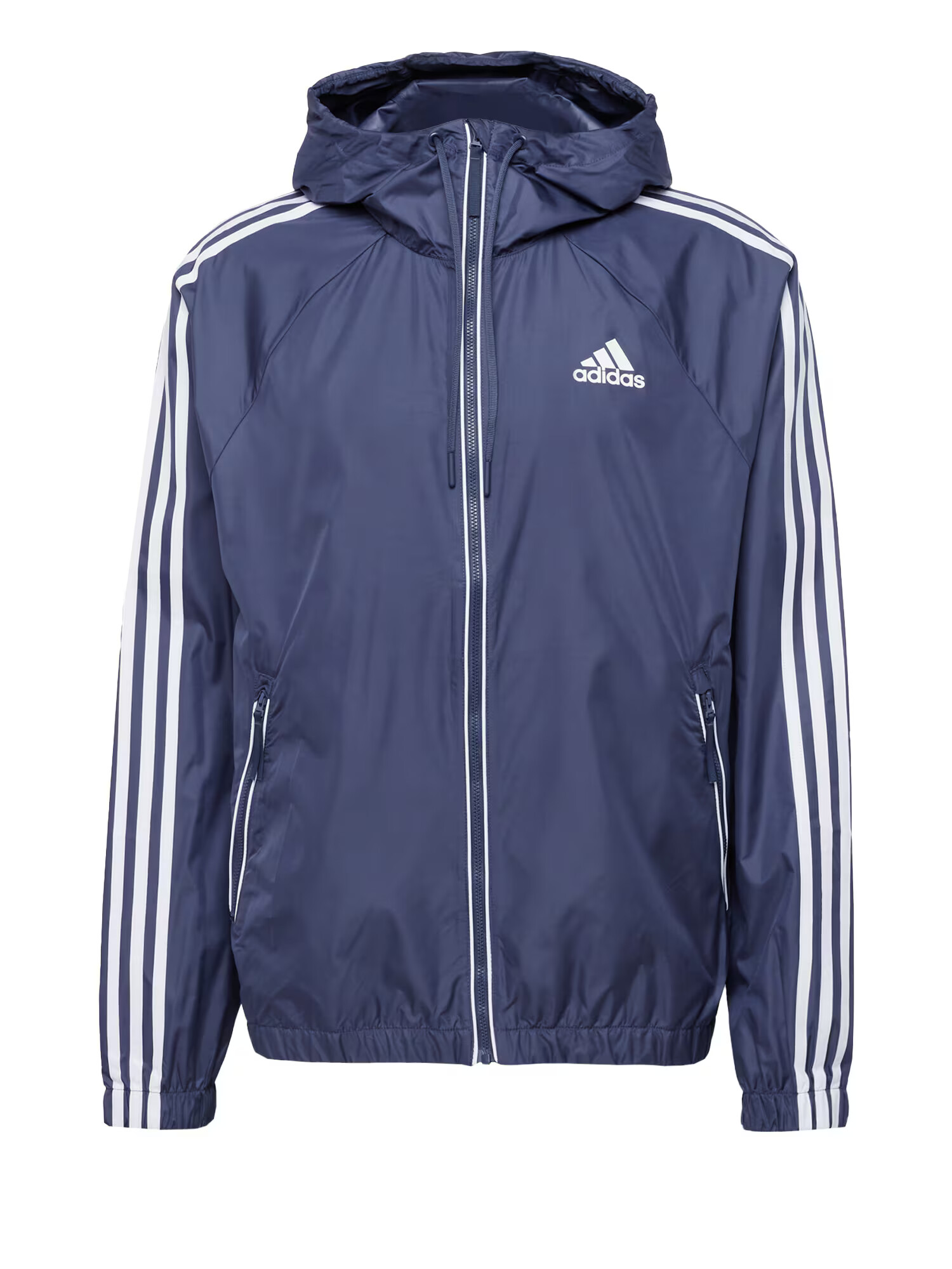 ADIDAS SPORTSWEAR Geacă sport 'Bsc 3-Stripes Wind' bleumarin / alb - Pled.ro