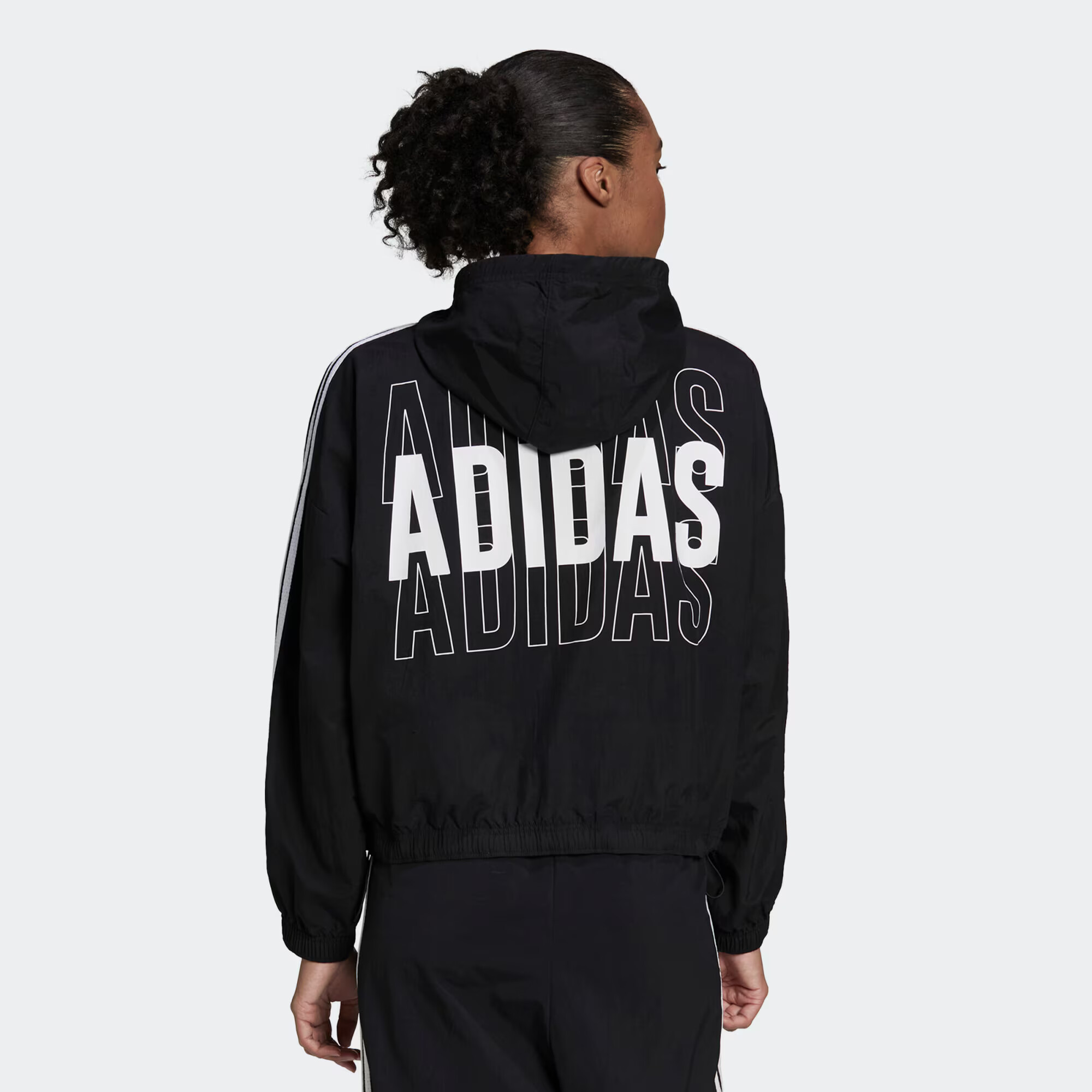 ADIDAS SPORTSWEAR Geacă sport 'Essentials Repeat' negru / alb - Pled.ro