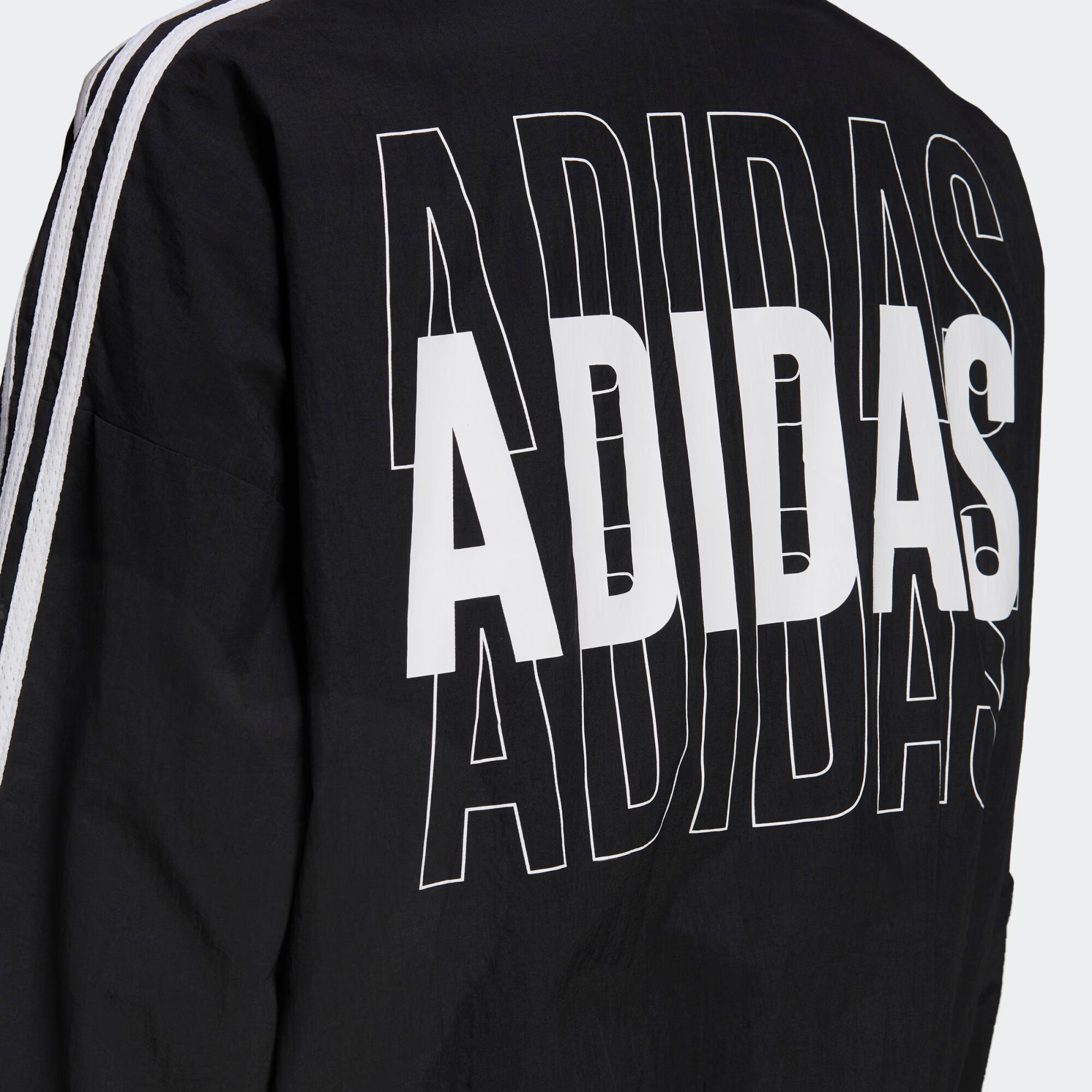 ADIDAS SPORTSWEAR Geacă sport 'Essentials Repeat' negru / alb - Pled.ro