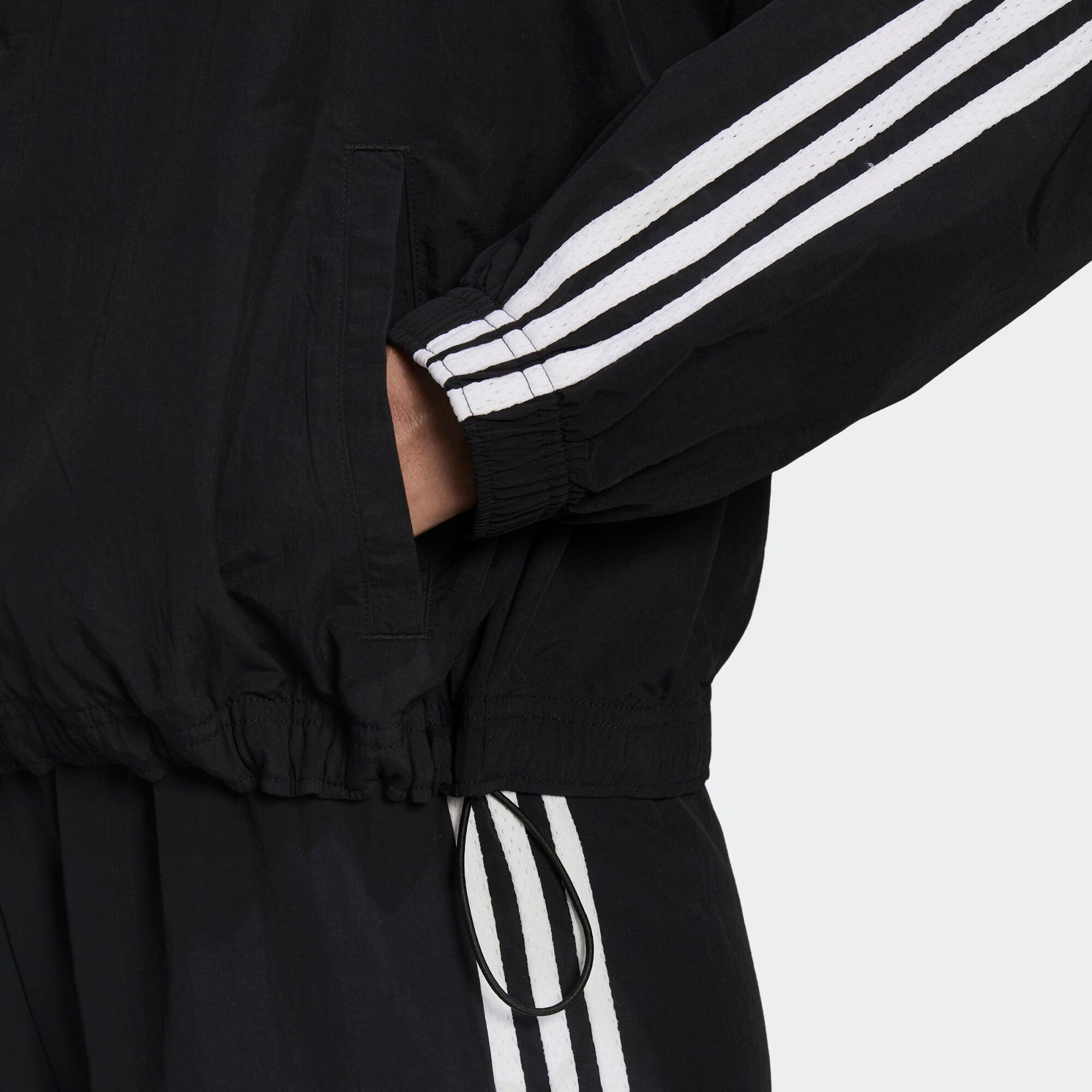 ADIDAS SPORTSWEAR Geacă sport 'Essentials Repeat' negru / alb - Pled.ro