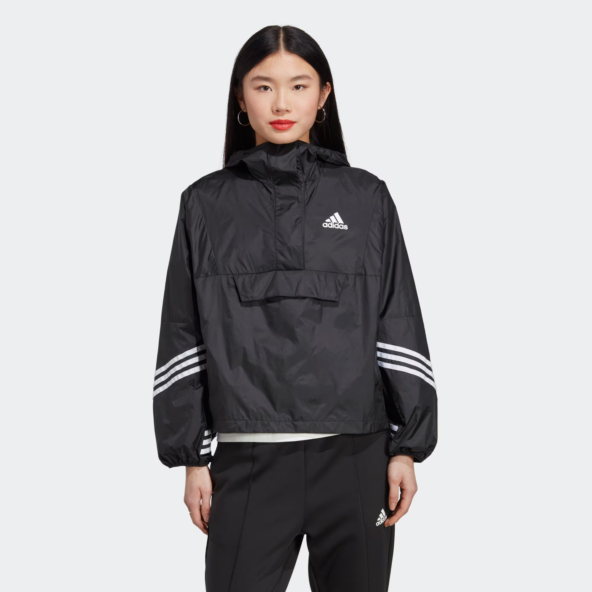 ADIDAS SPORTSWEAR Geacă sport negru / alb - Pled.ro