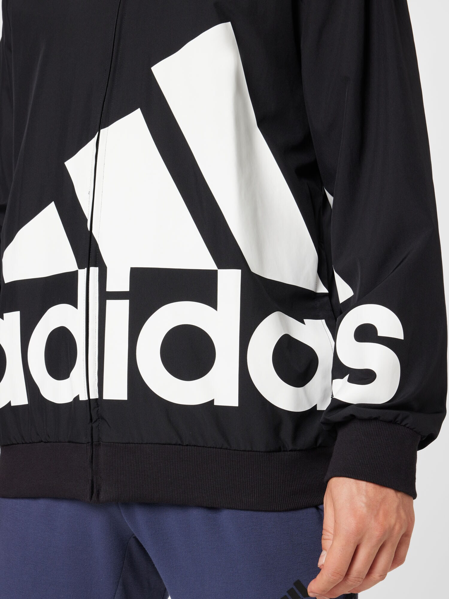 ADIDAS SPORTSWEAR Geacă sport 'Aeroready Essentials Giant Logo ' negru / alb - Pled.ro