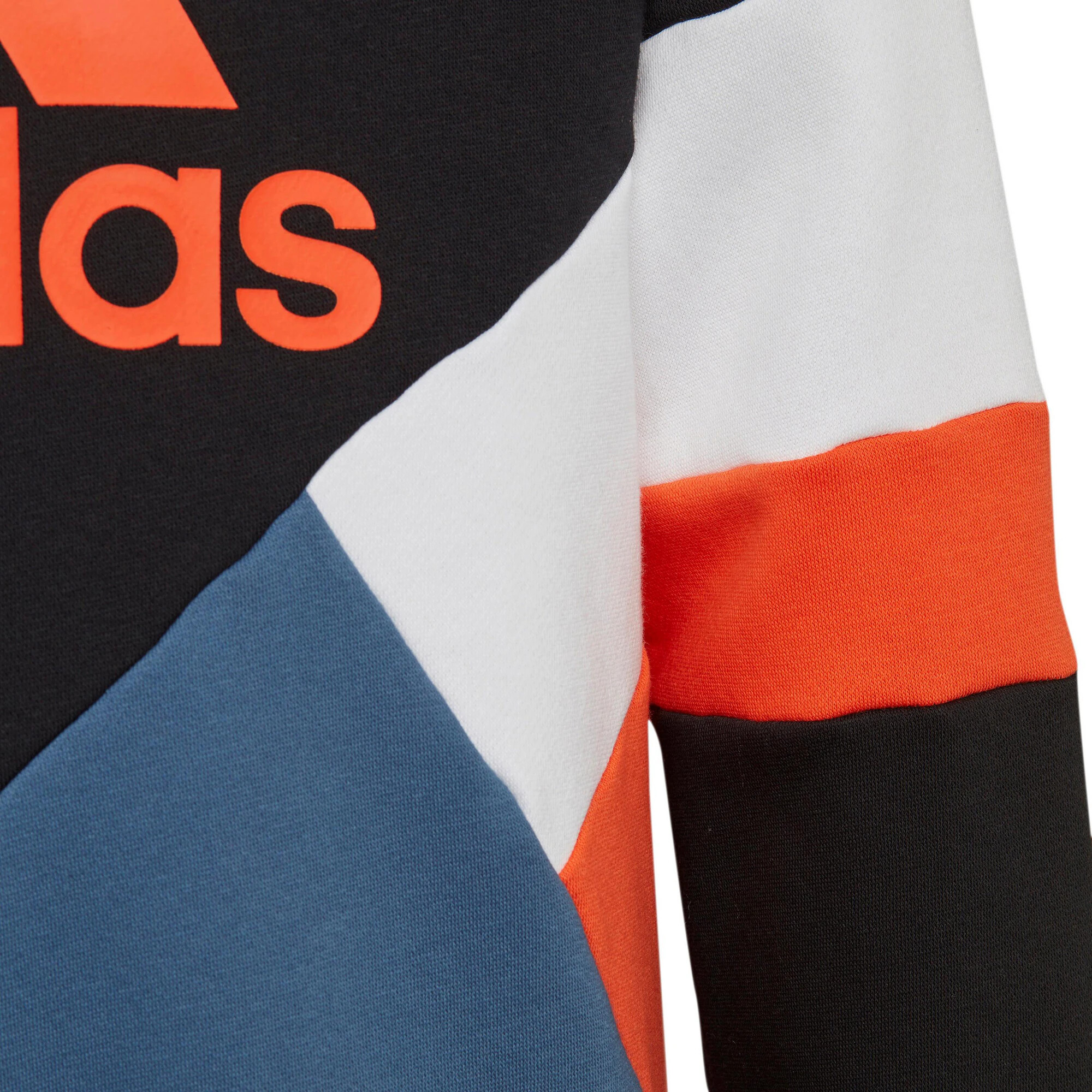 ADIDAS SPORTSWEAR Hanorac sport 'Colorblock Fleece' albastru porumbel / portocaliu / negru / alb - Pled.ro