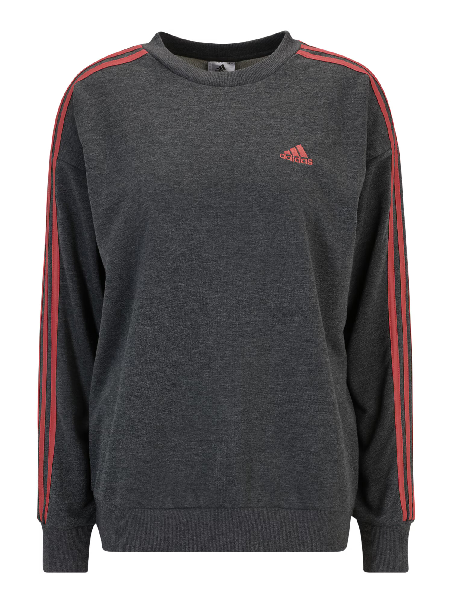 ADIDAS SPORTSWEAR Hanorac sport 'Essentials Studio Lounge 3-Stripes' gri închis / portocaliu somon - Pled.ro