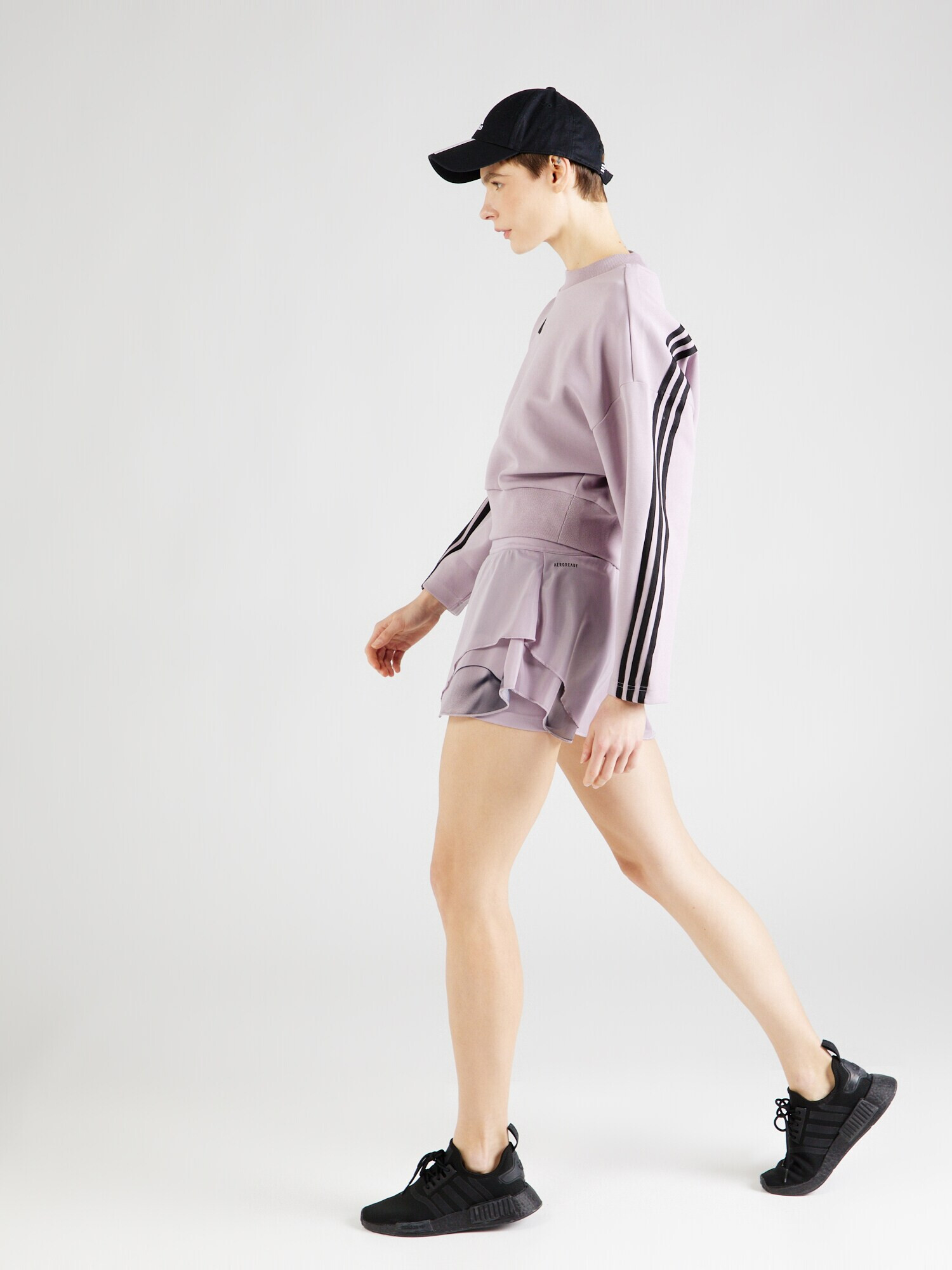 ADIDAS SPORTSWEAR Hanorac sport 'Future Icons 3' mov liliachiu / negru - Pled.ro