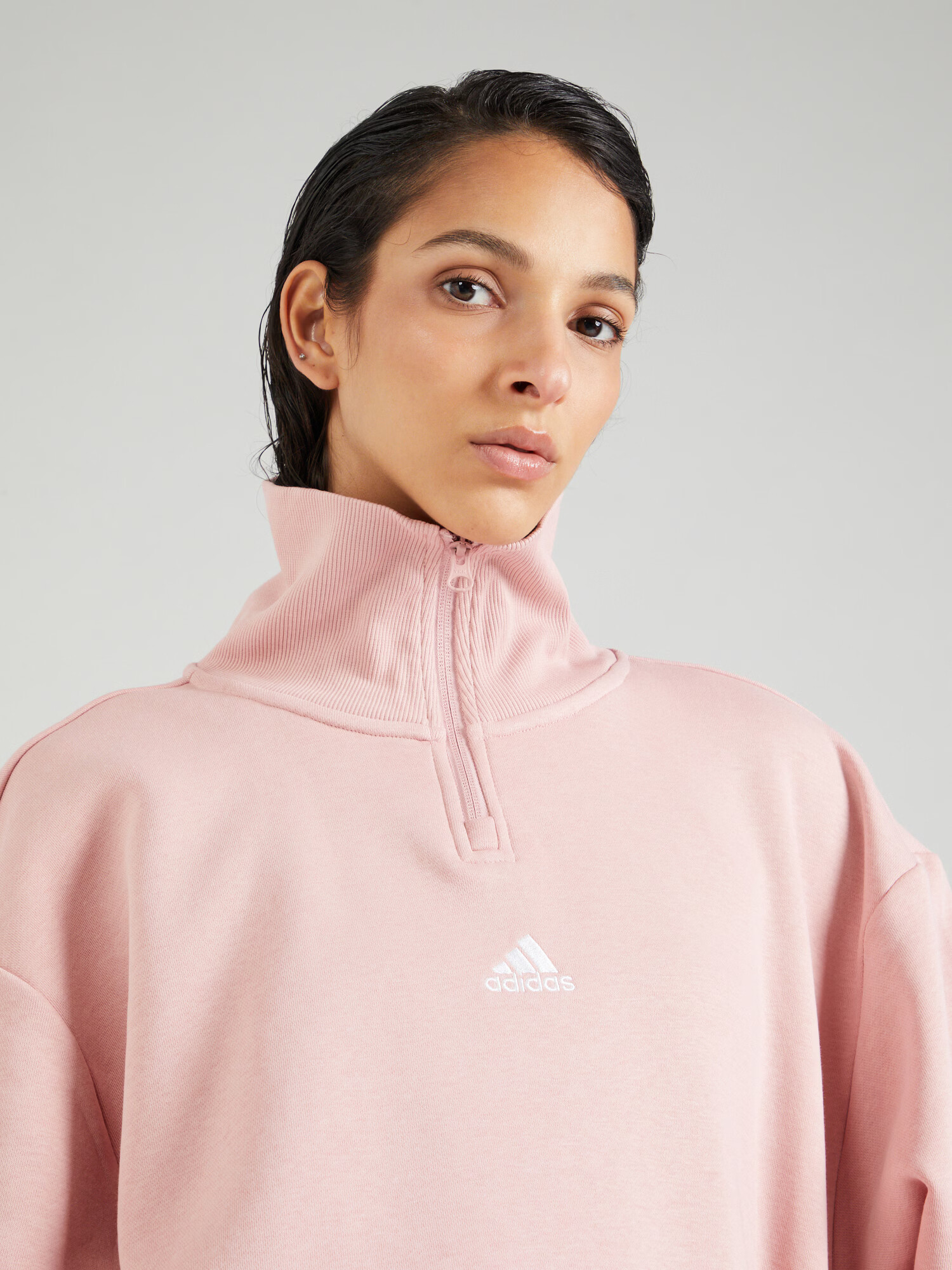 ADIDAS SPORTSWEAR Hanorac sport mauve / alb - Pled.ro