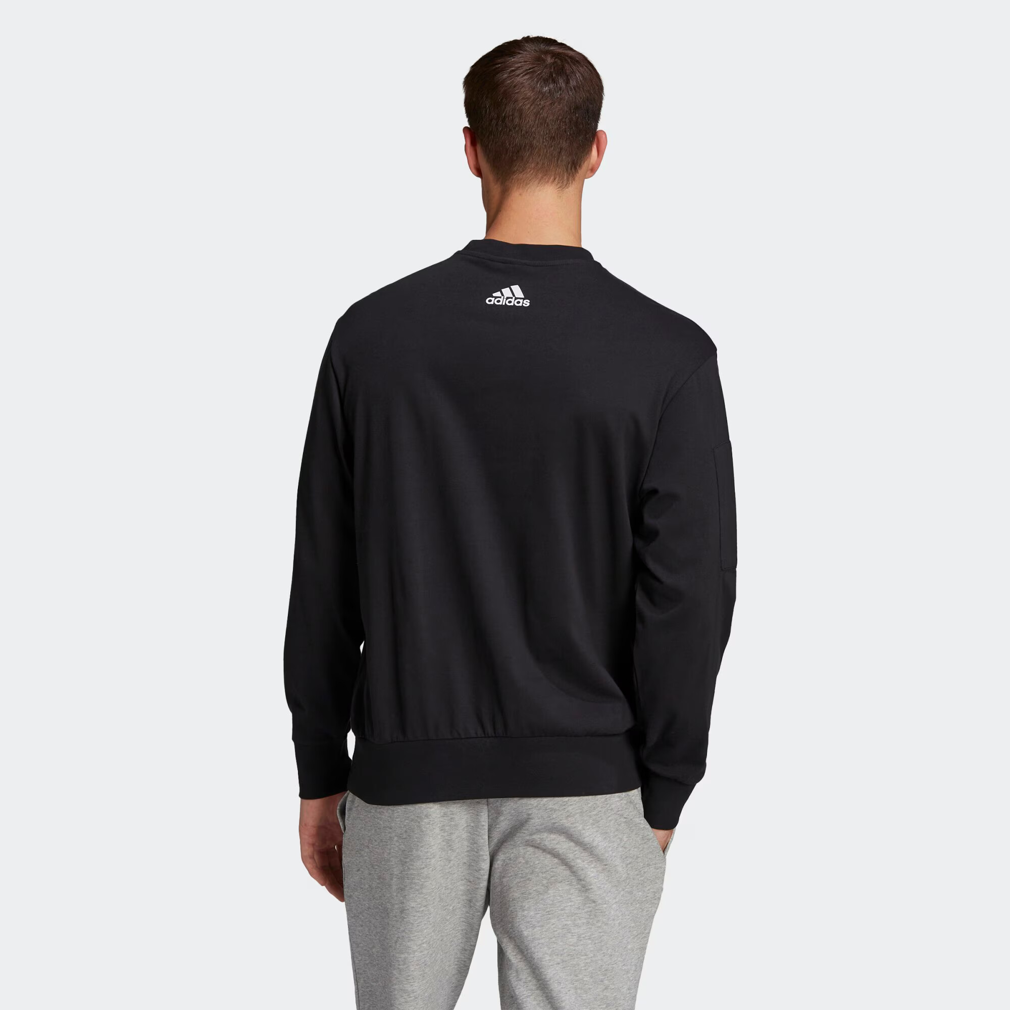 ADIDAS SPORTSWEAR Hanorac sport negru / alb - Pled.ro