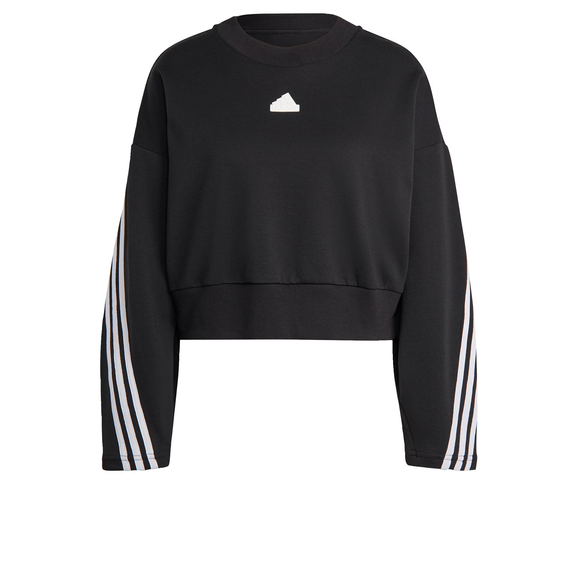 ADIDAS SPORTSWEAR Bluză de molton negru / alb - Pled.ro