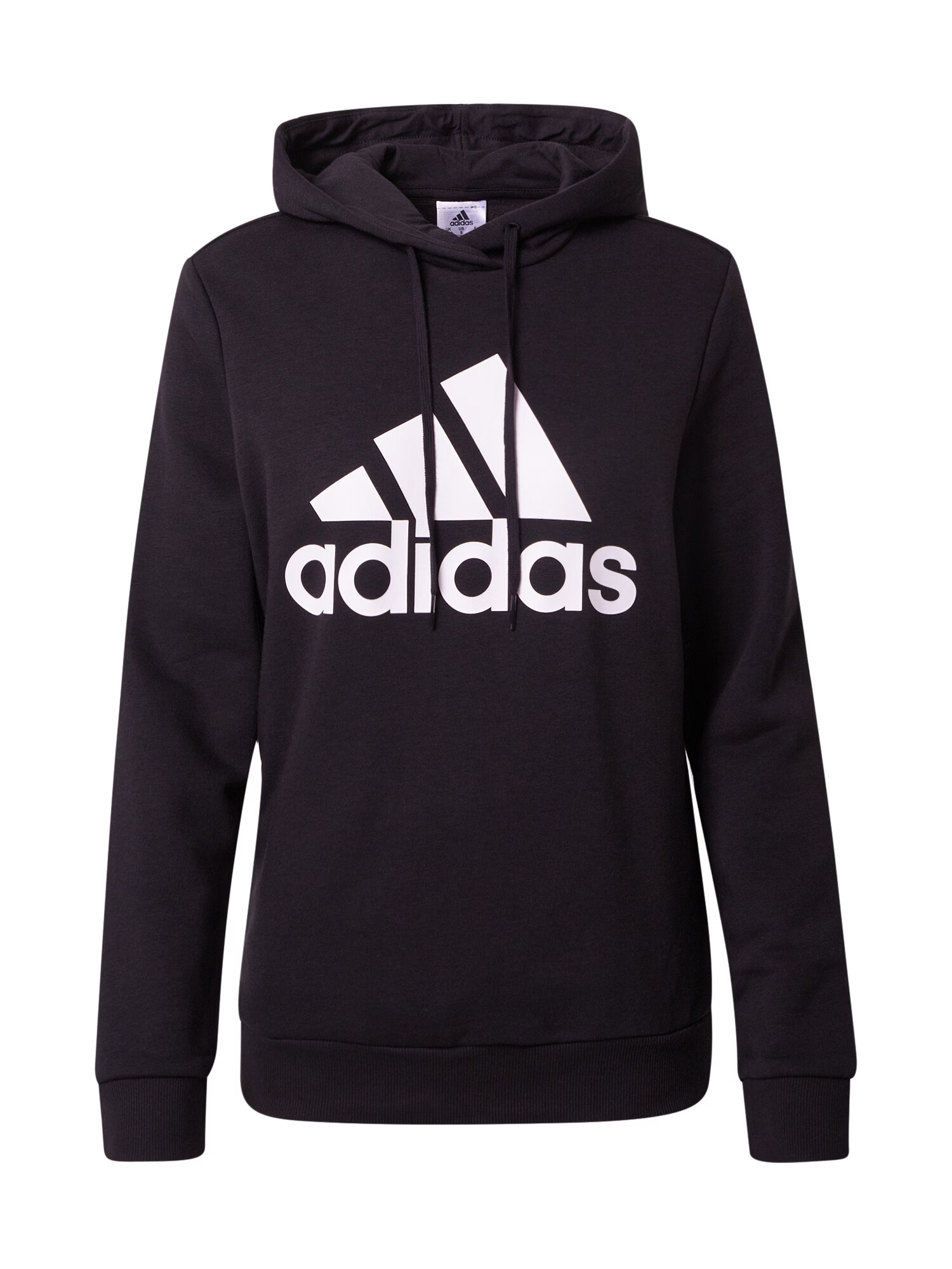 ADIDAS SPORTSWEAR Hanorac sport 'Essentials Logo Fleece' negru / alb - Pled.ro