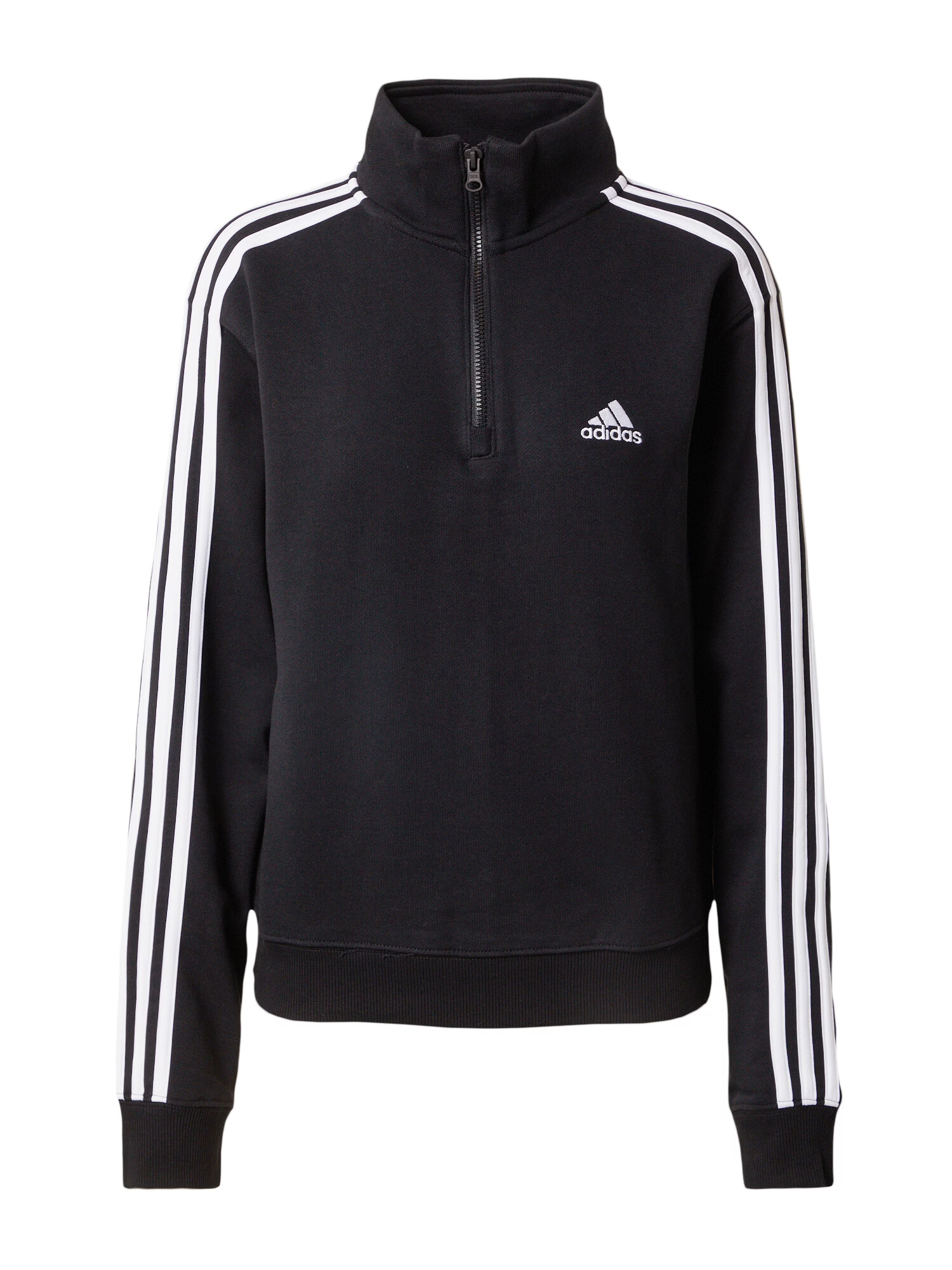 ADIDAS SPORTSWEAR Hanorac sport 'Essentials 3-Stripes ' negru / alb - Pled.ro