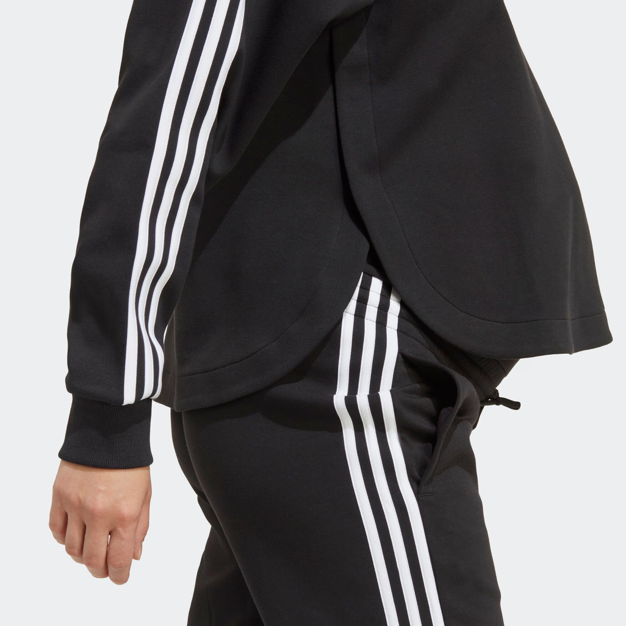 ADIDAS SPORTSWEAR Hanorac sport 'Over-The-Head' negru / alb - Pled.ro