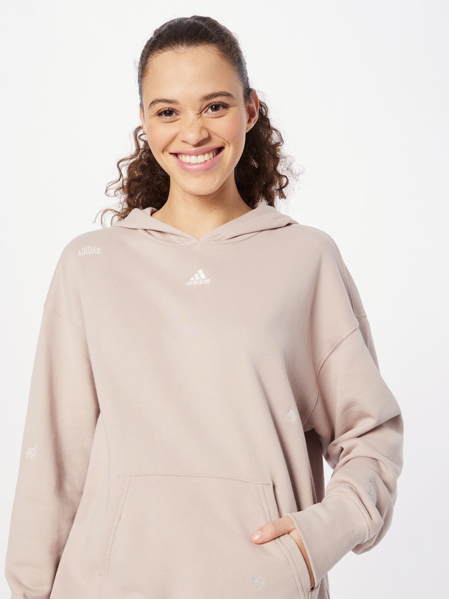 ADIDAS SPORTSWEAR Hanorac sport șampanie / alb - Pled.ro