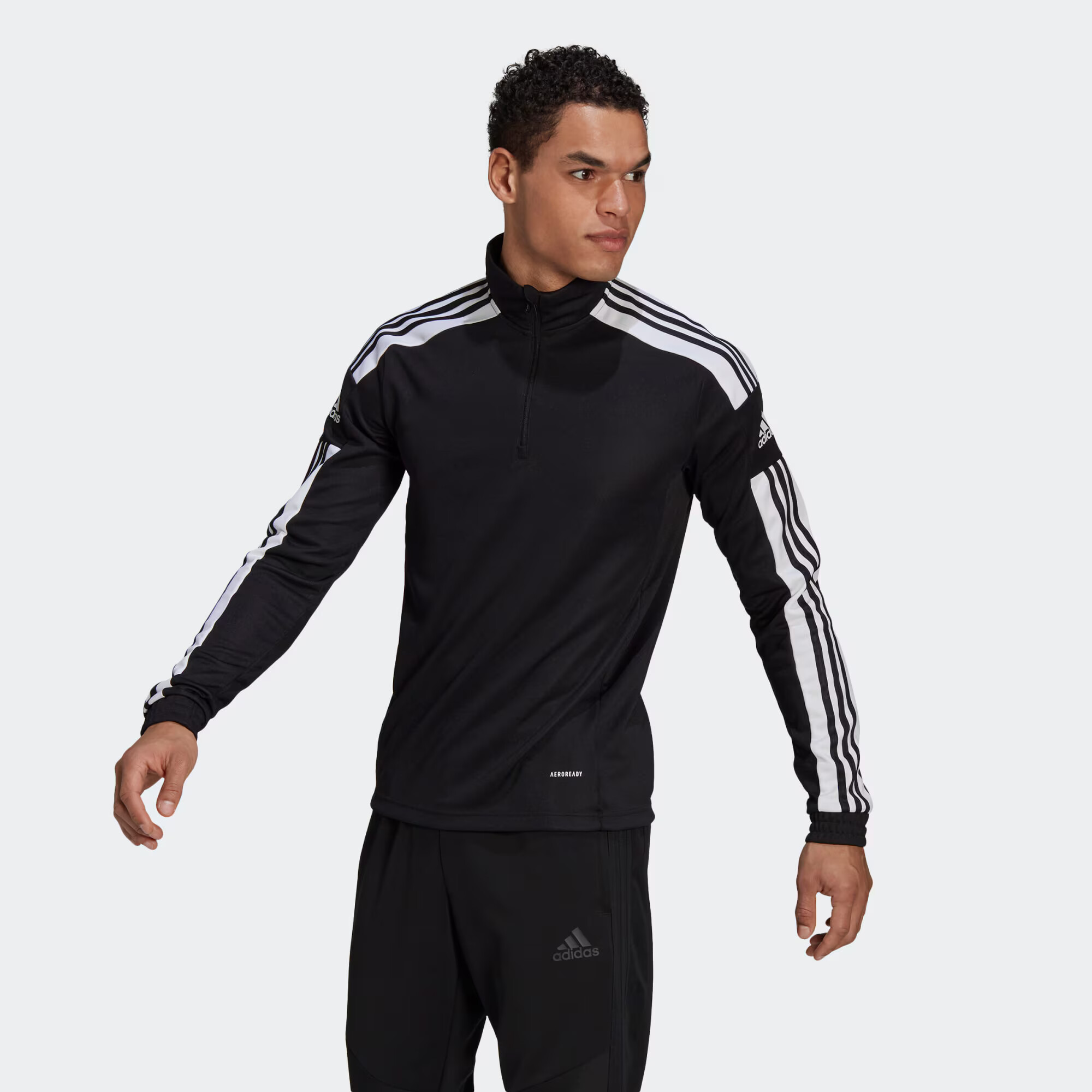 ADIDAS SPORTSWEAR Hanorac sport 'Squadra 21' negru / alb - Pled.ro