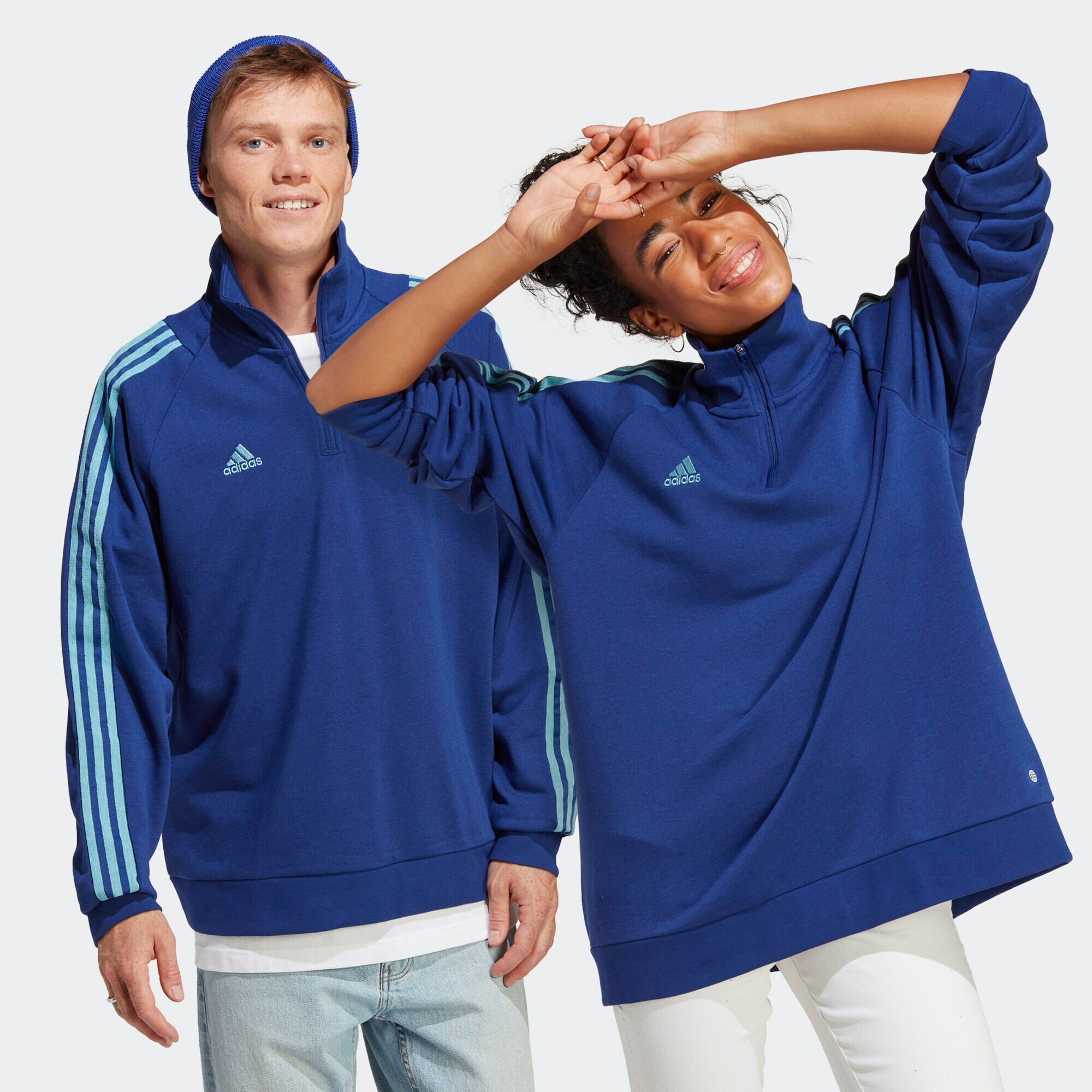 ADIDAS SPORTSWEAR Hanorac sport ' Tiro' turcoaz / albastru închis - Pled.ro