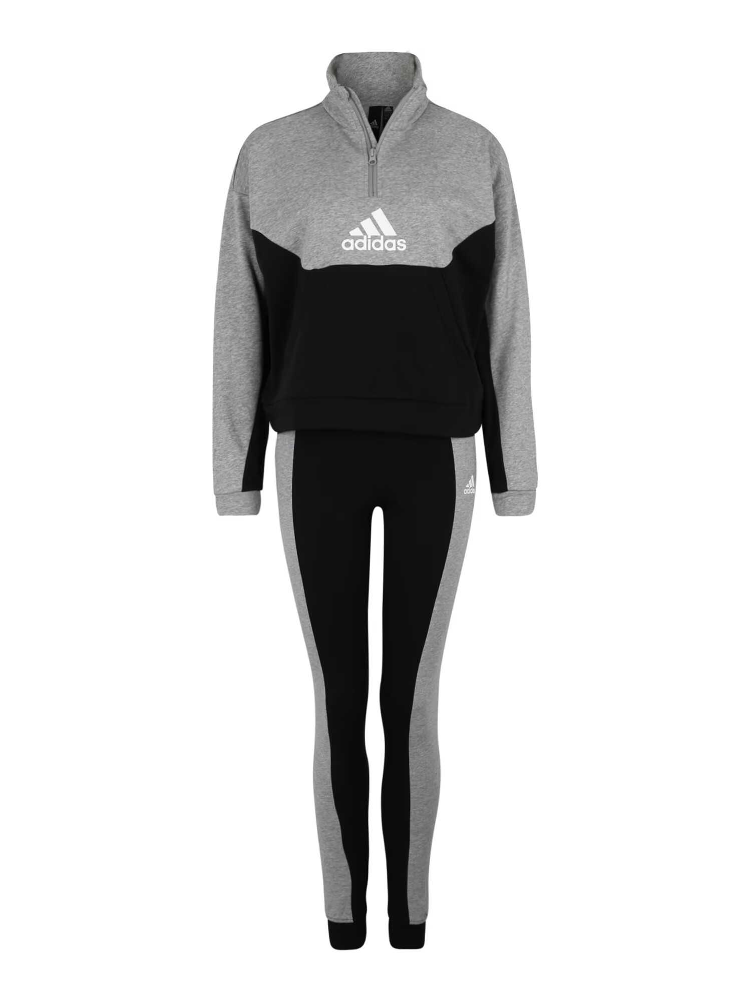 ADIDAS SPORTSWEAR Îmbrăcaminte sport 'And ' gri / negru / alb - Pled.ro