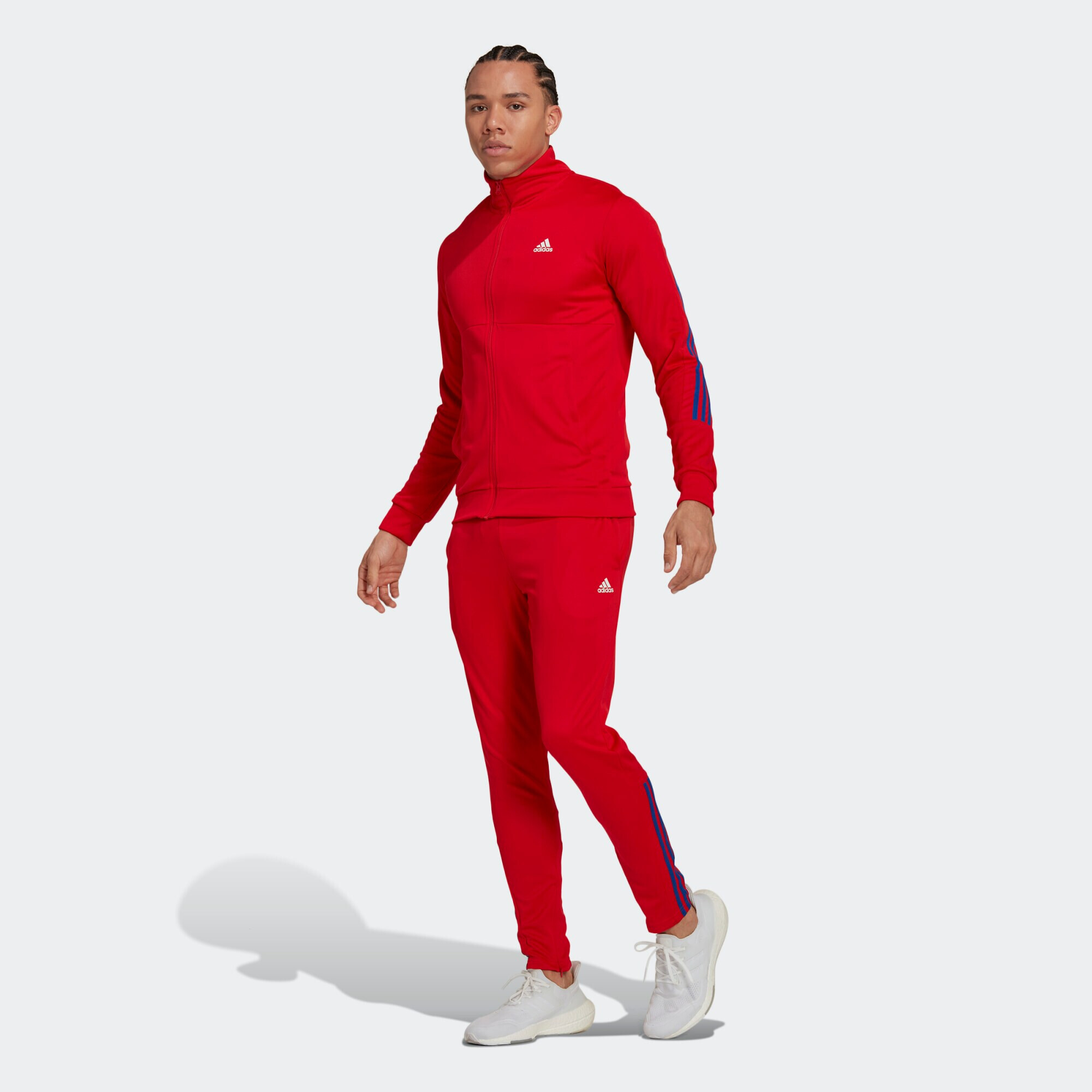 ADIDAS SPORTSWEAR Îmbrăcaminte sport ' Zipped' albastru / roșu / alb - Pled.ro