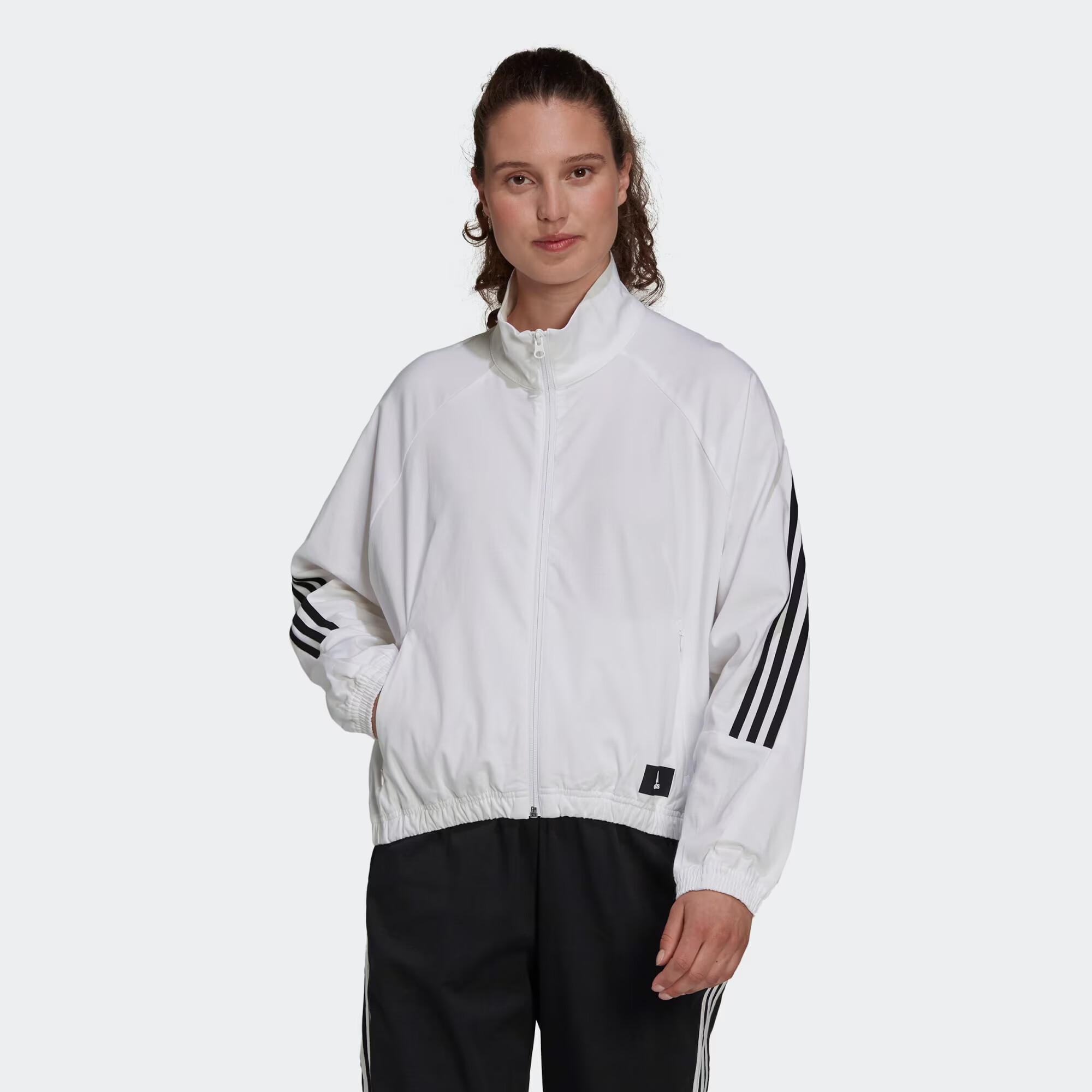 ADIDAS SPORTSWEAR Jachetă de trening negru / alb - Pled.ro