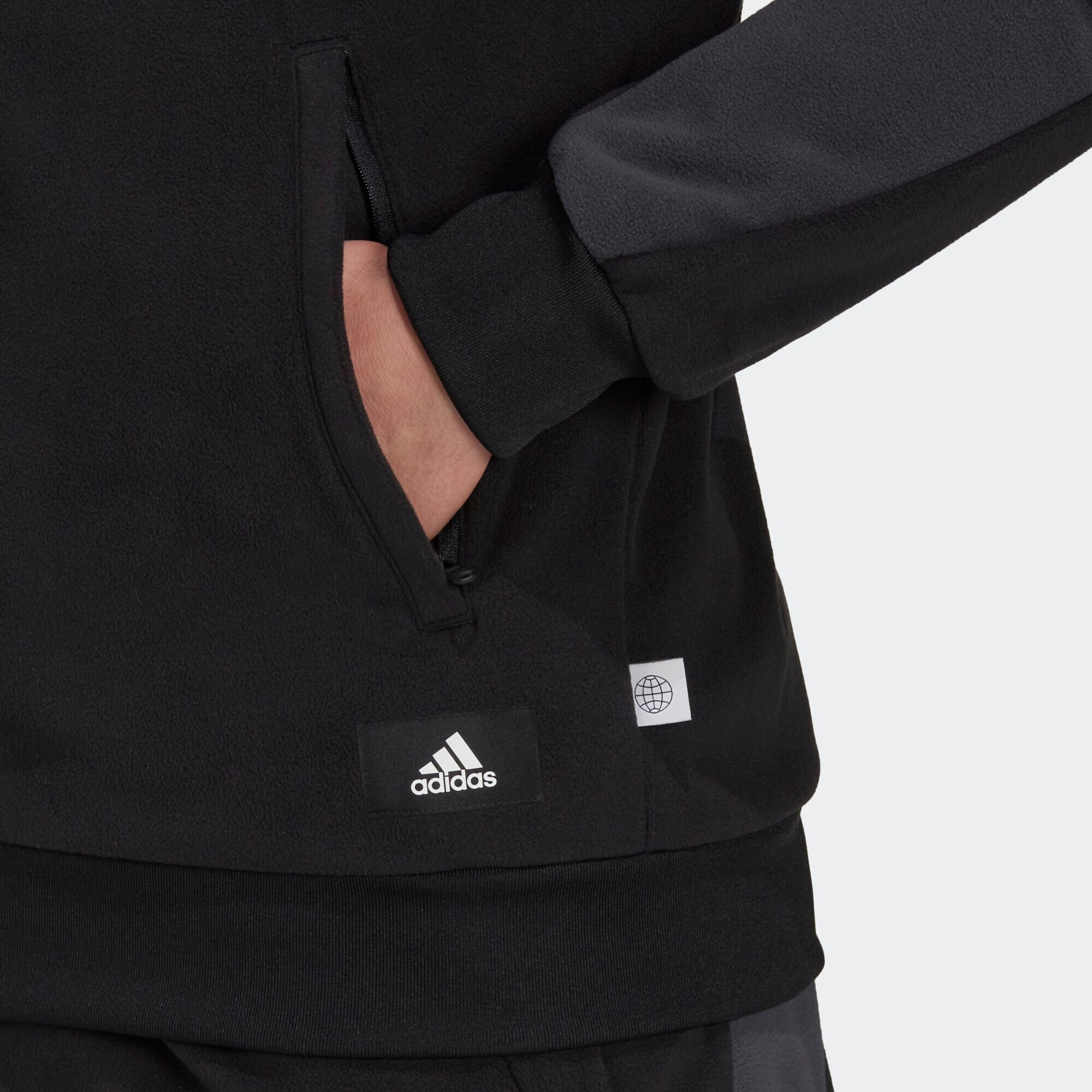 ADIDAS SPORTSWEAR Jachetă fleece funcțională albastru noapte / gri grafit / negru - Pled.ro