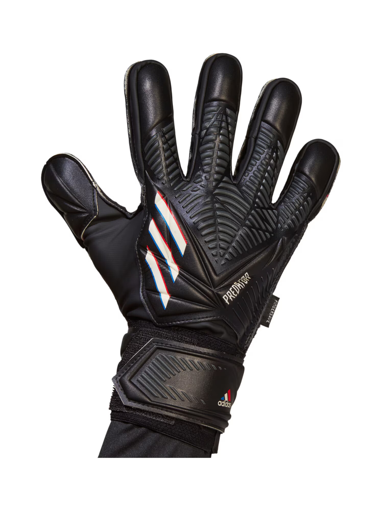 ADIDAS SPORTSWEAR Mănuși sport 'Predator Match Fingersave Goalkeeper' negru / alb - Pled.ro