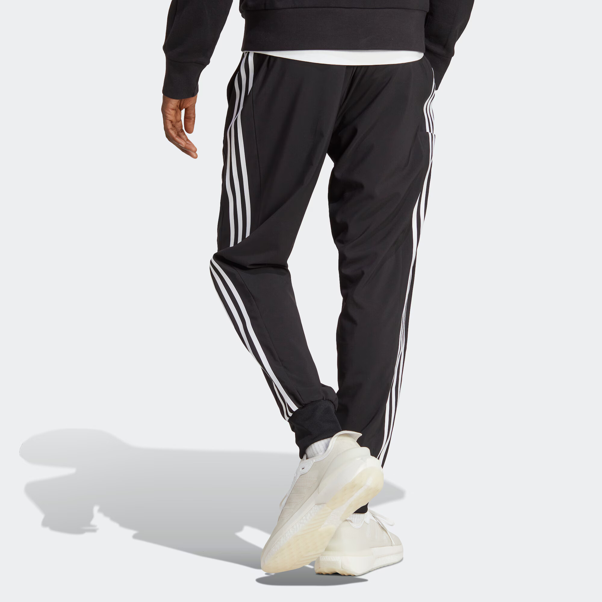 ADIDAS SPORTSWEAR Pantaloni sport negru / alb - Pled.ro