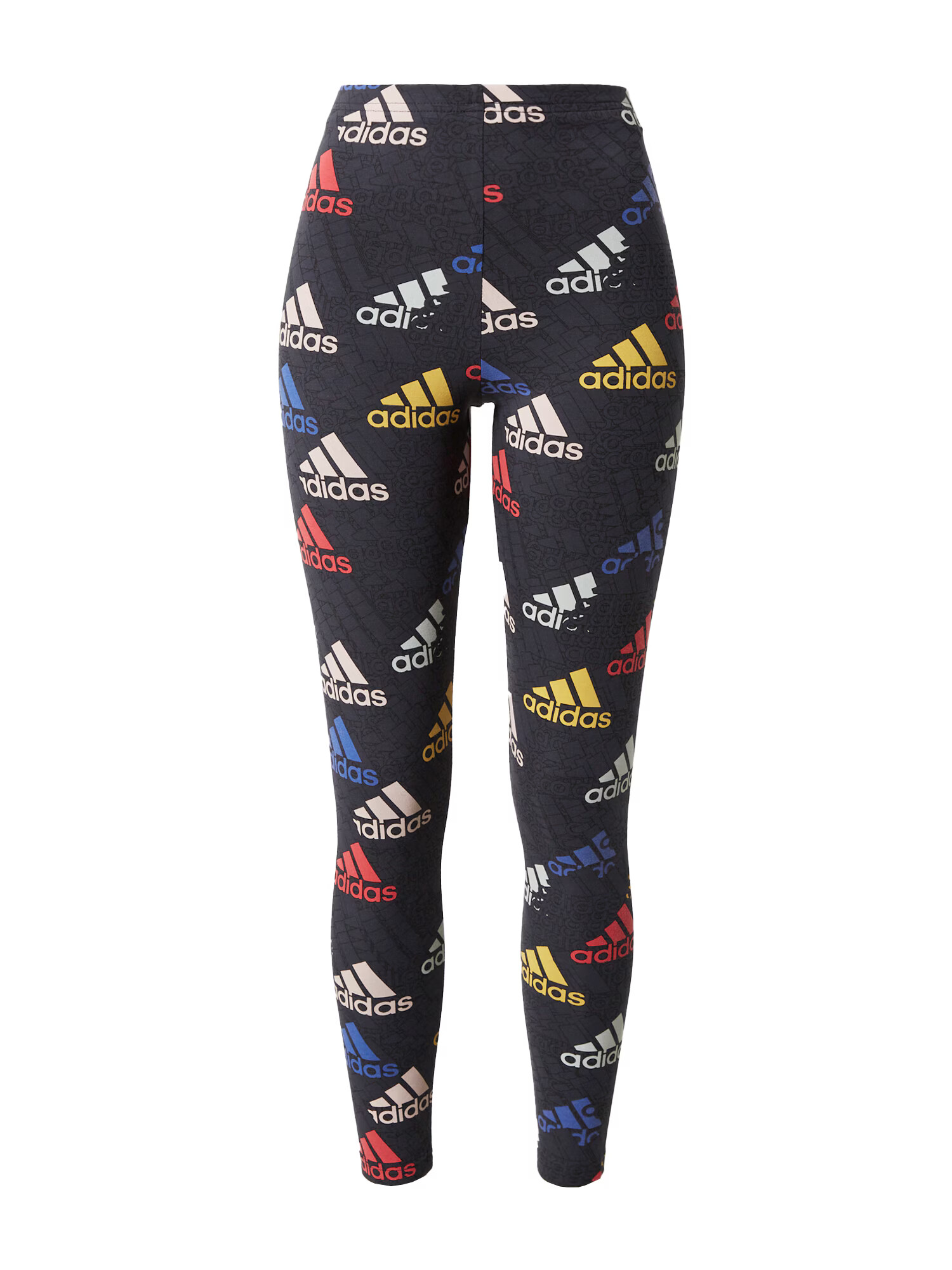 ADIDAS SPORTSWEAR Pantaloni sport 'Essentials Multi-Colored Logo' albastru / galben / gri / roșu / negru / alb - Pled.ro