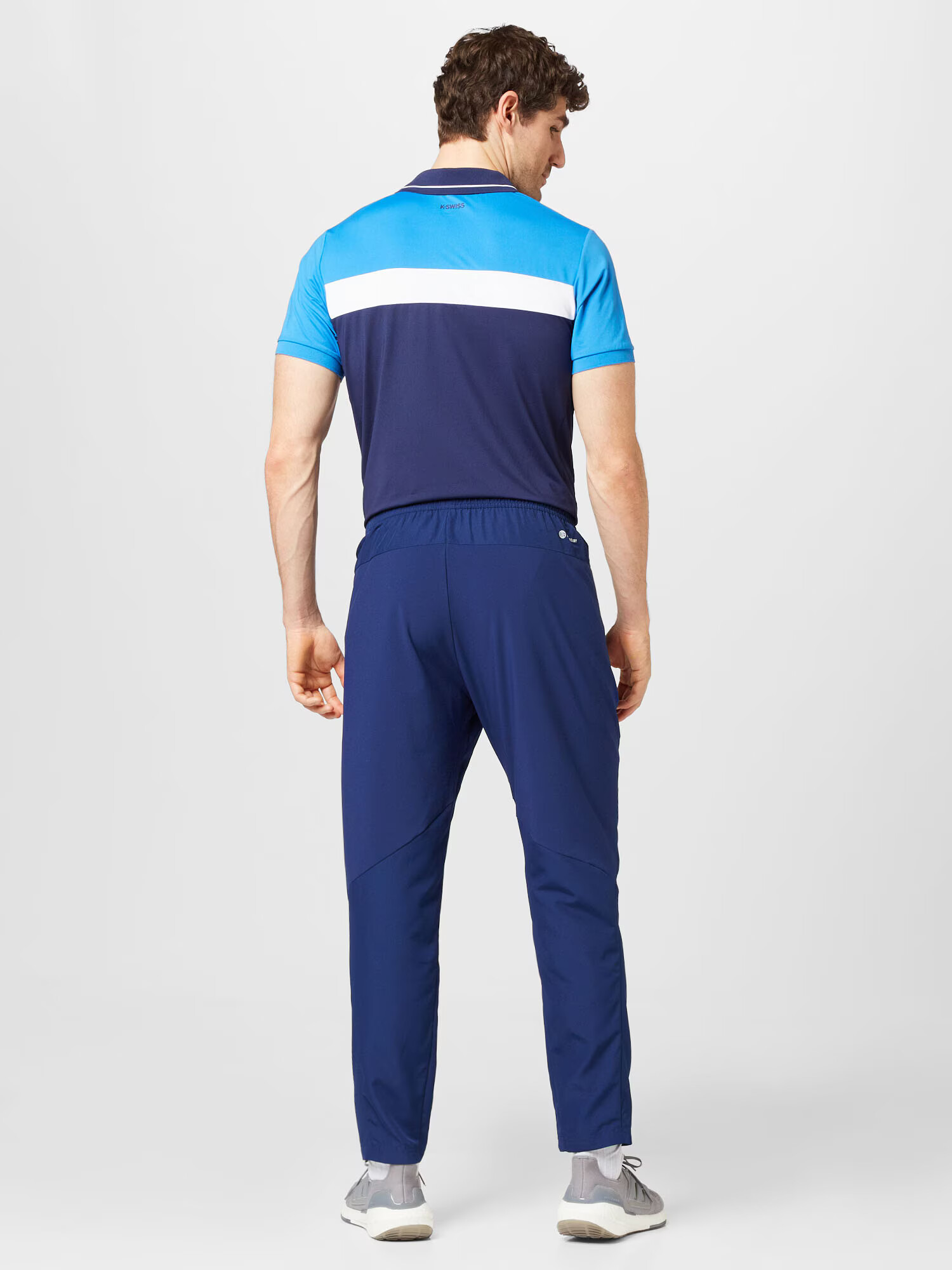 ADIDAS SPORTSWEAR Pantaloni sport 'Aeroready Designed For Movement' albastru marin / alb - Pled.ro