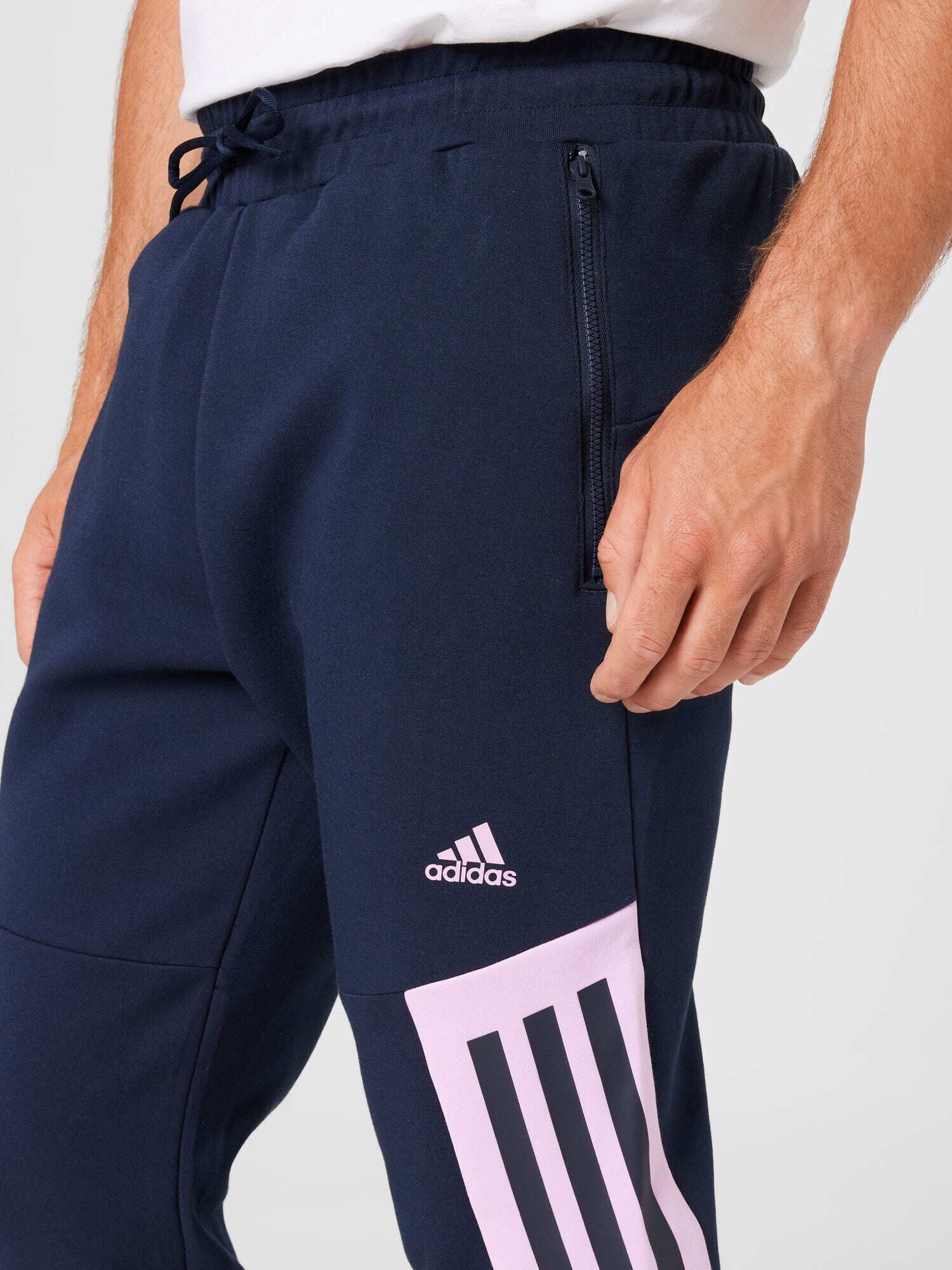 ADIDAS SPORTSWEAR Pantaloni sport 'Future Icons 3-Stripes' bleumarin / roz - Pled.ro