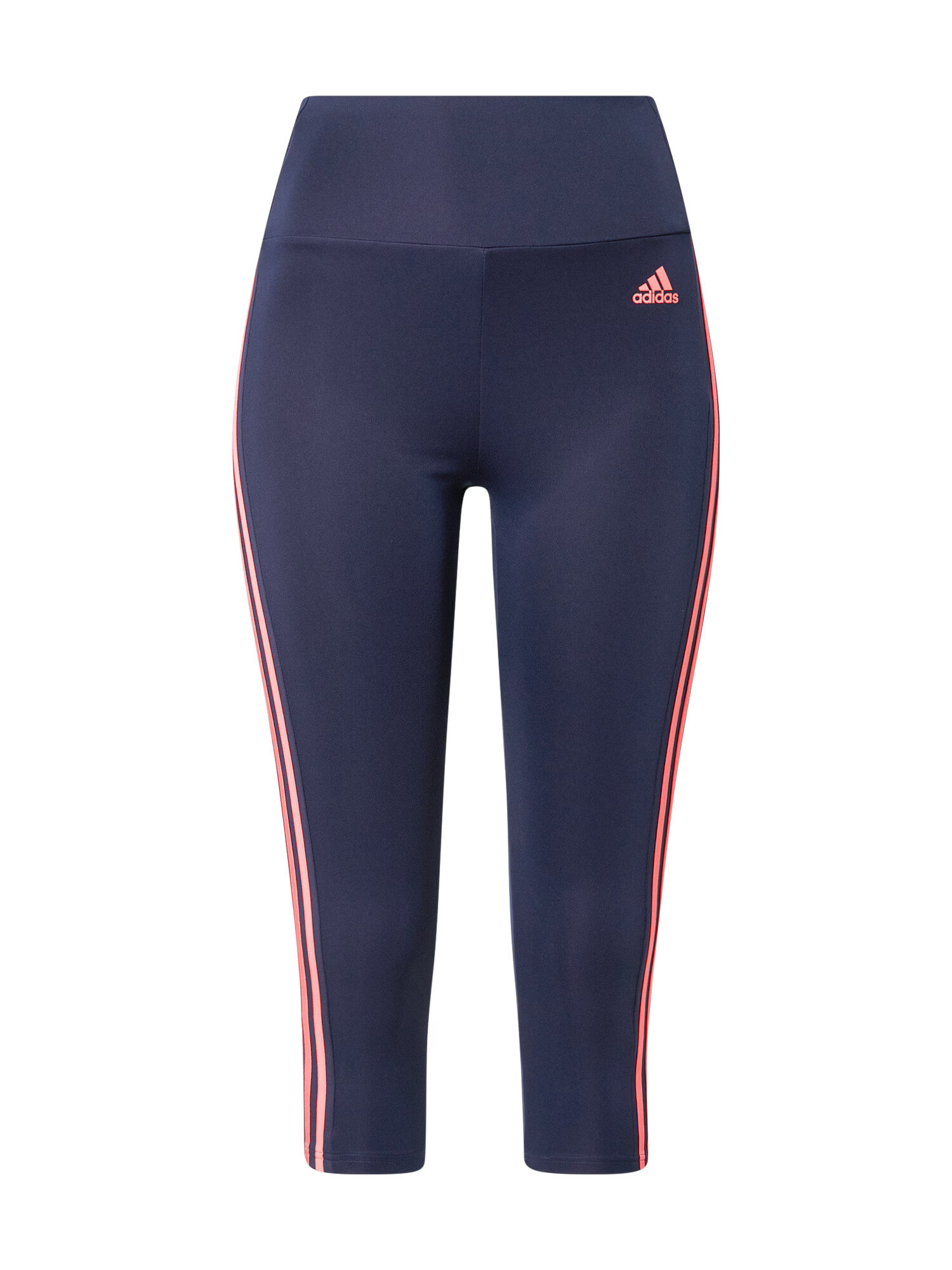 ADIDAS SPORTSWEAR Pantaloni sport 'Designed To Move High-Rise 3-Stripes 3/4' bleumarin / roz - Pled.ro