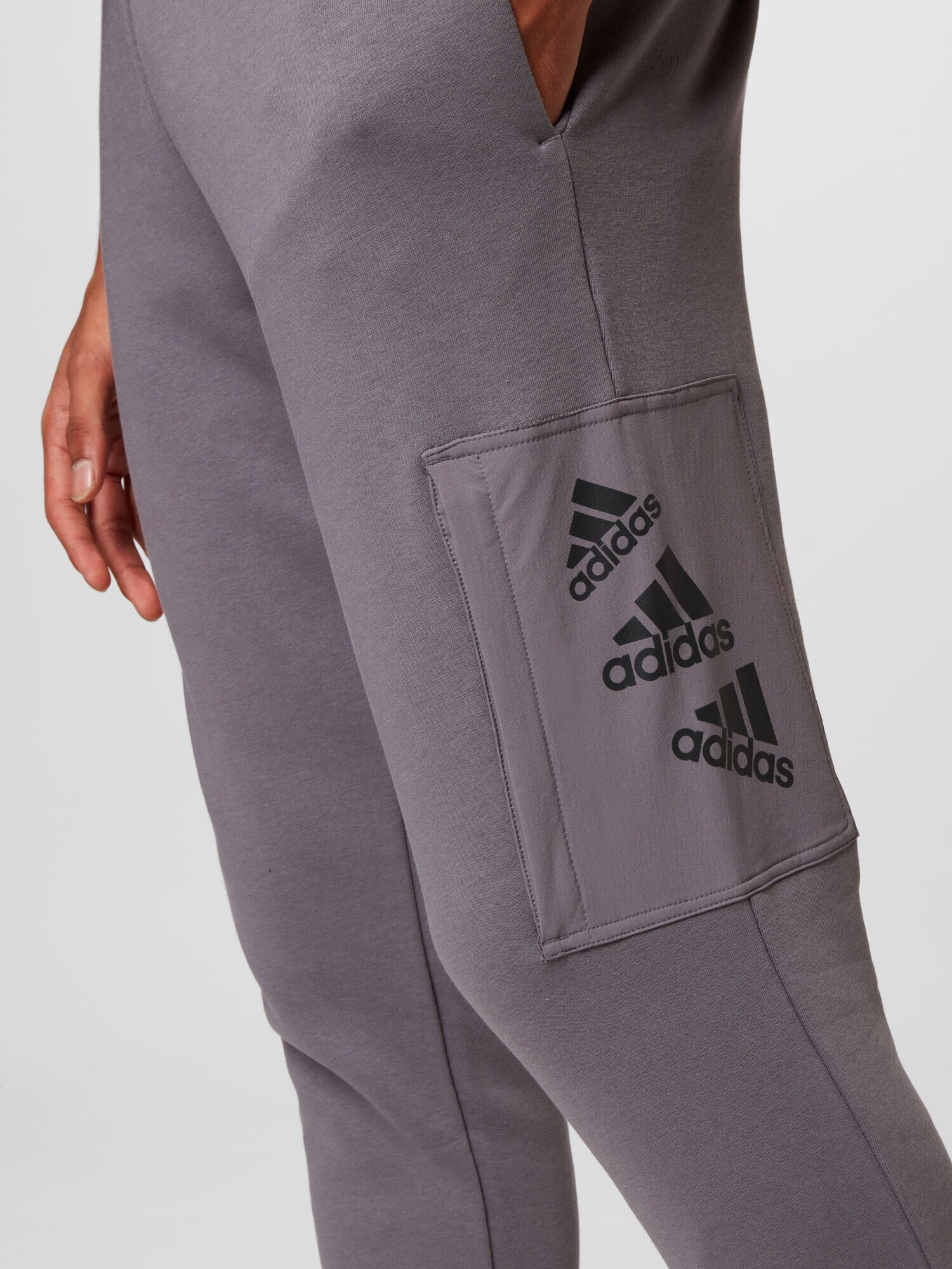 ADIDAS SPORTSWEAR Pantaloni sport 'BrandLove' gri - Pled.ro