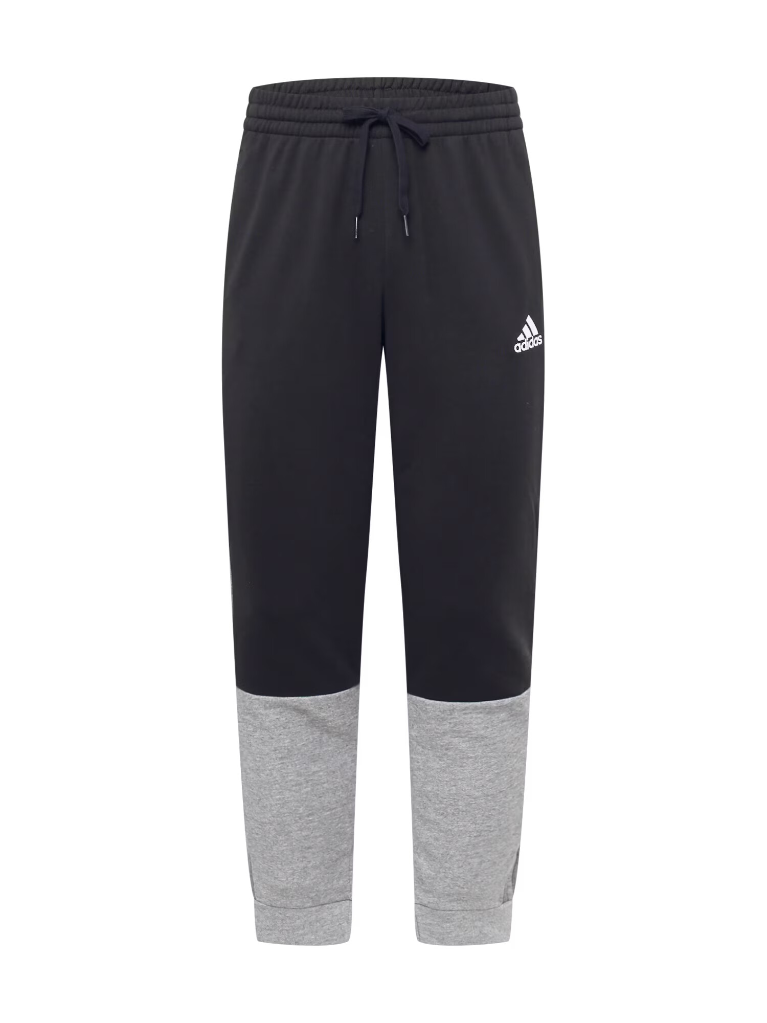 ADIDAS SPORTSWEAR Pantaloni sport 'Essentials Mélange French Terry' gri / negru / alb - Pled.ro