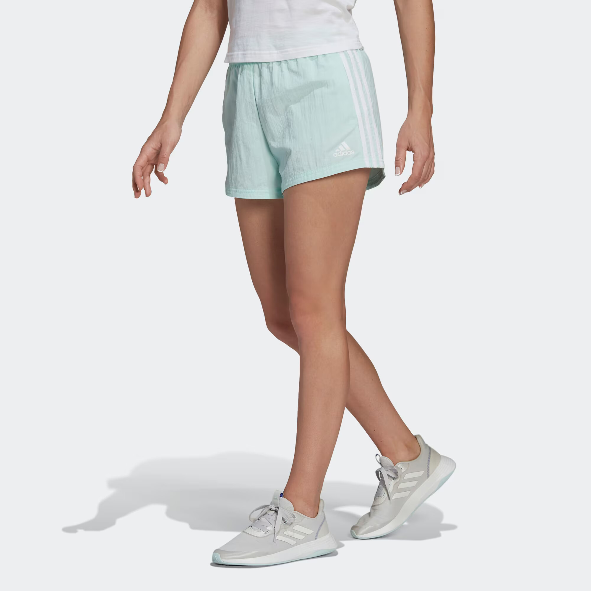 ADIDAS SPORTSWEAR Pantaloni sport 'Essentials' verde mentă / alb - Pled.ro