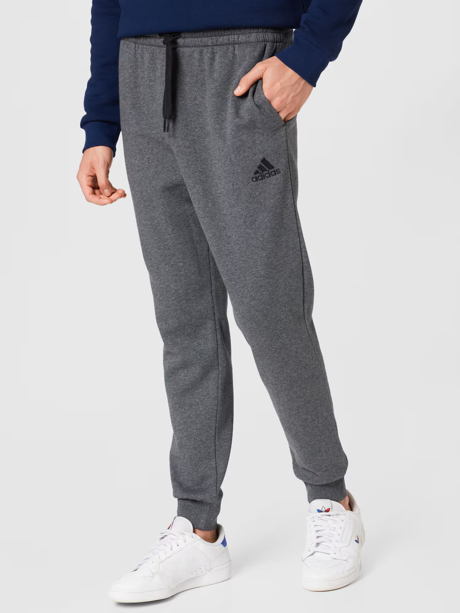 ADIDAS SPORTSWEAR Pantaloni sport 'FEELCOZY' gri închis / negru - Pled.ro