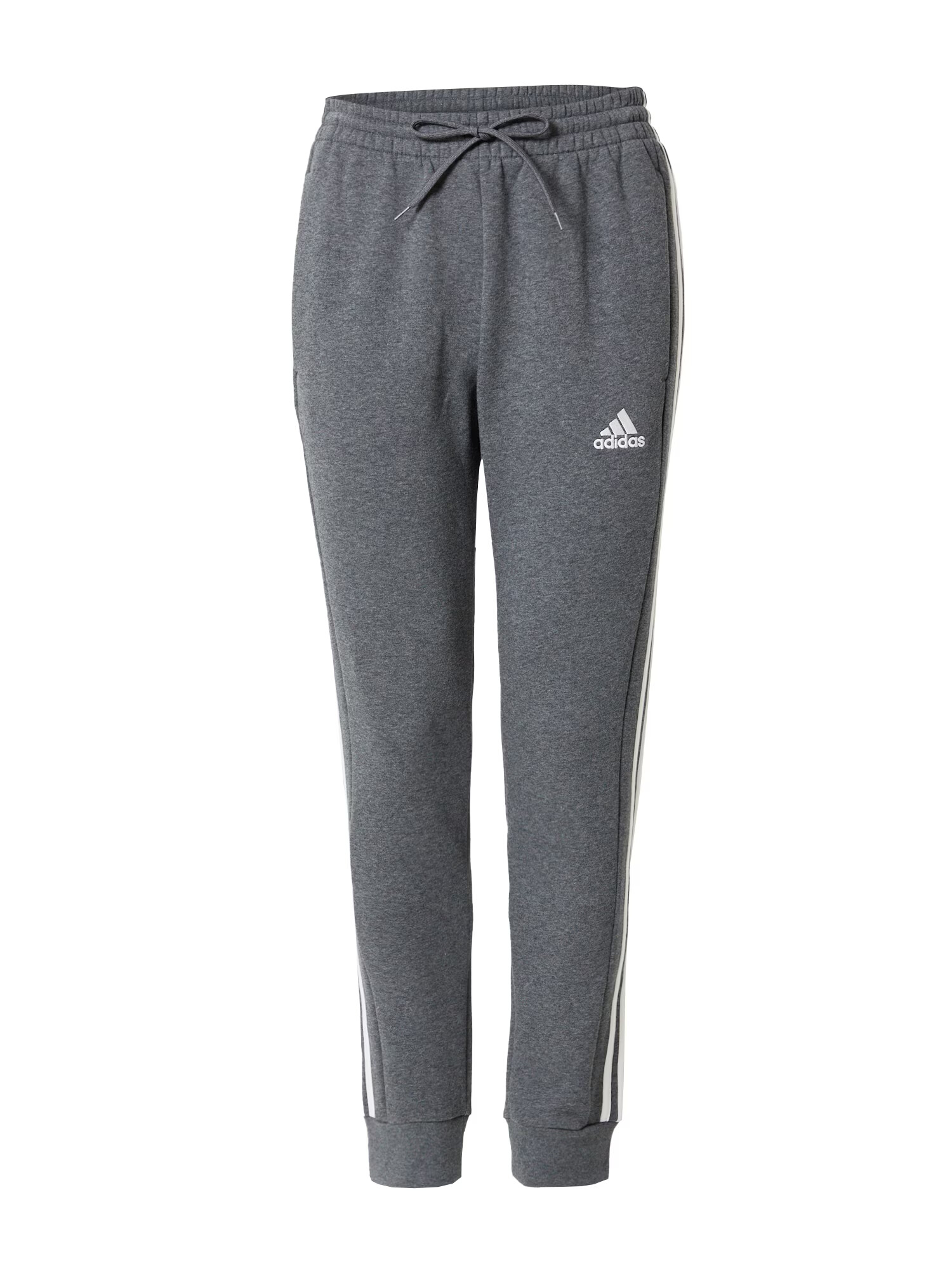 ADIDAS SPORTSWEAR Pantaloni sport 'Essentials' gri / alb - Pled.ro